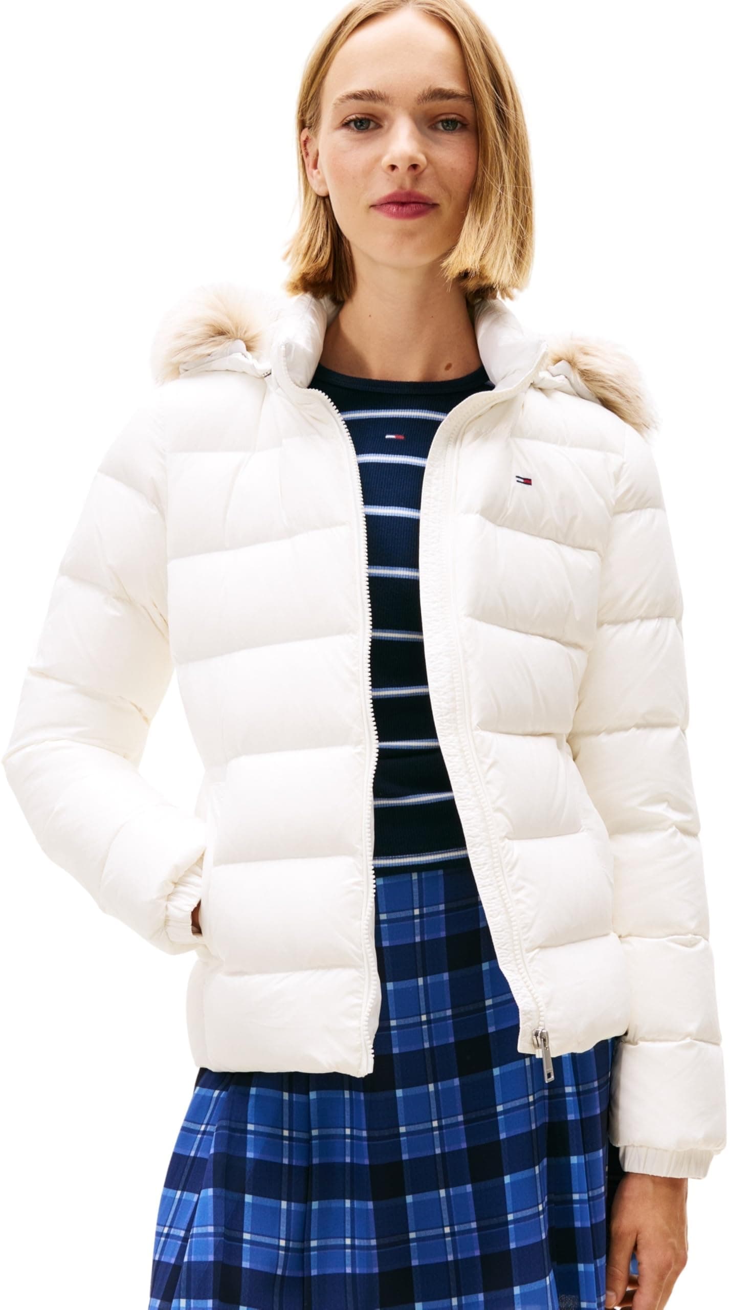 TJW BASIC HOODED DOWN JACKET EXT Ceket Kadın
