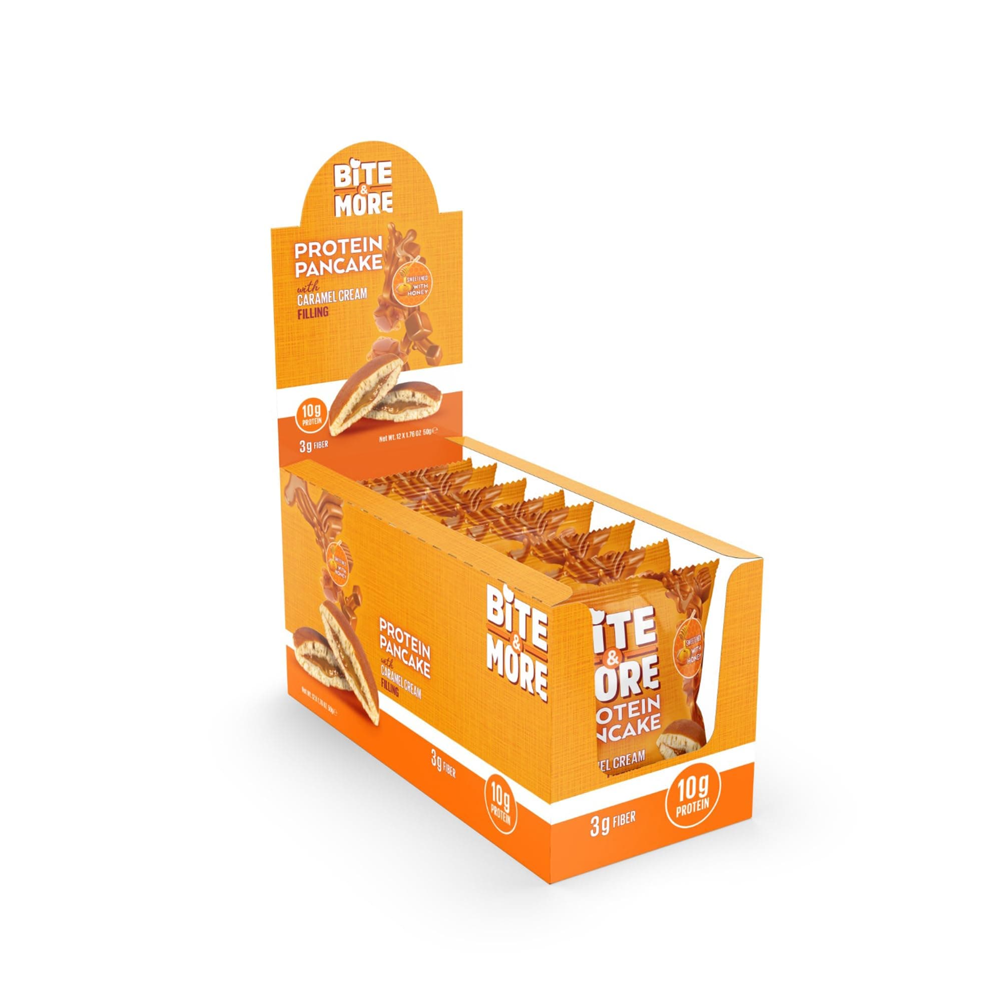 Bite & More Karamelli Protein Pankek 50g x12 Adet