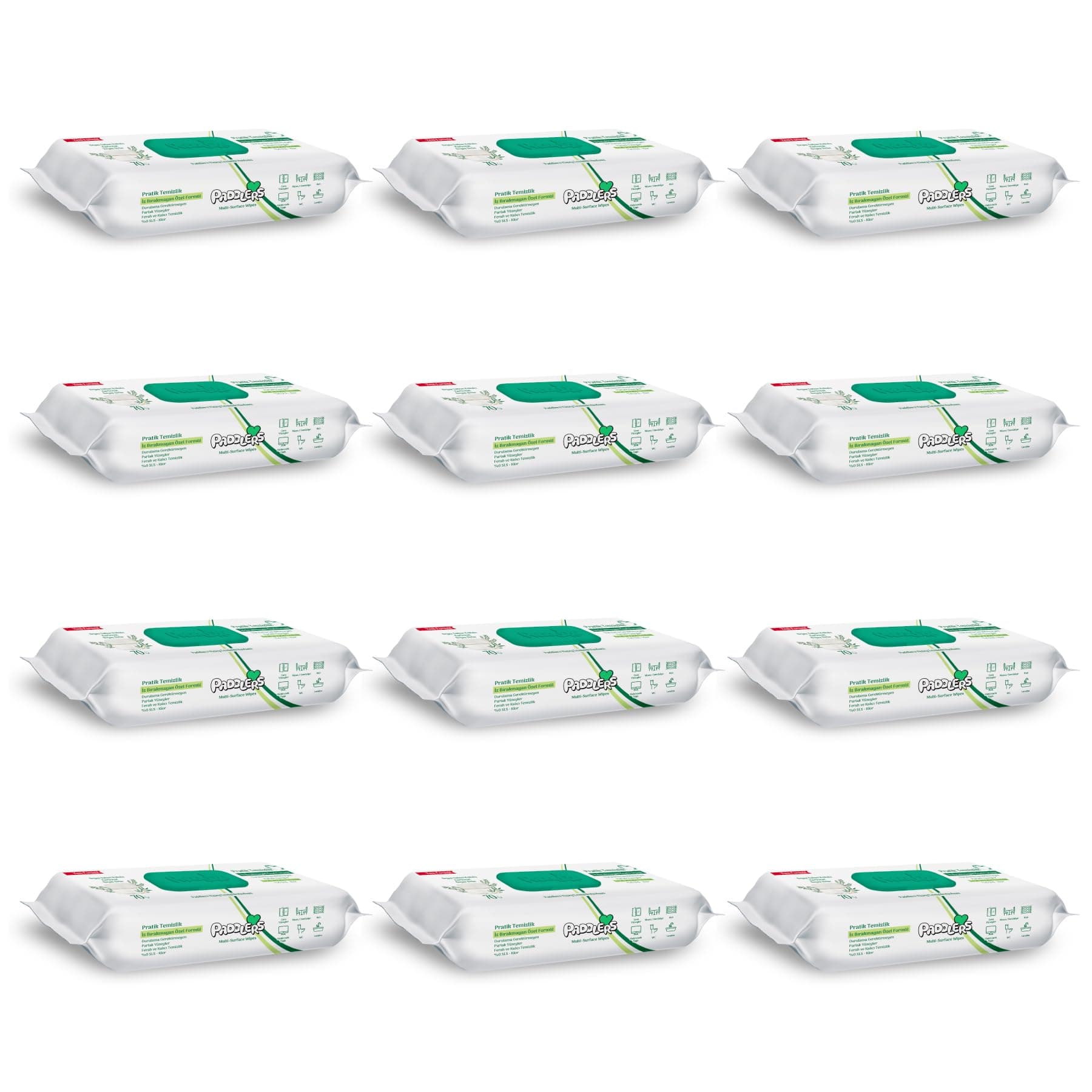 Paddlers Easy Clean Beyaz Sabun Katkılı Yüzey Temizlik Havlusu 840 Yaprak (12x70)