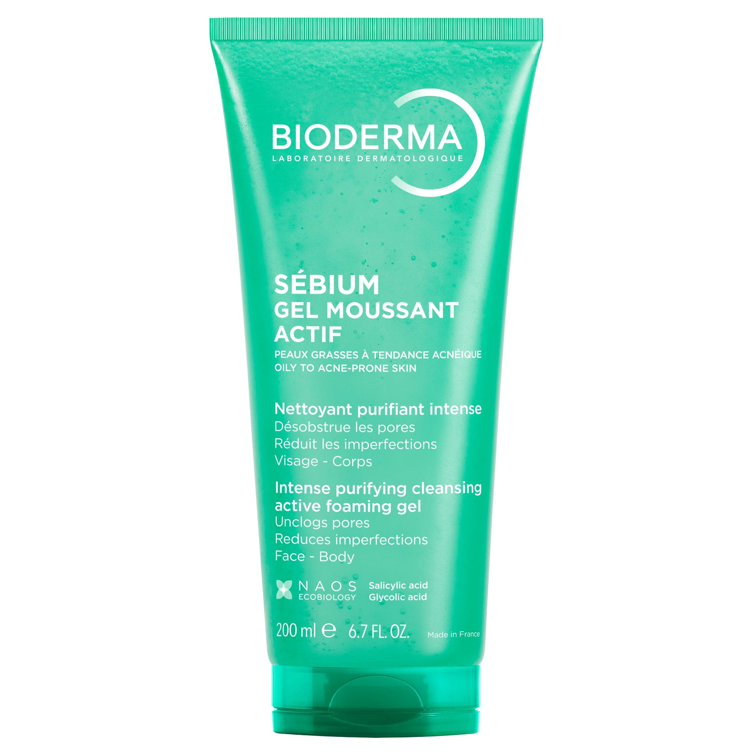 Bioderma Sébium Yağlı, Akne Eğilimli Cilt Sivilce Karşıtı Salisilik Asit Glikolik Asit Temizleme Jeli 200 ml