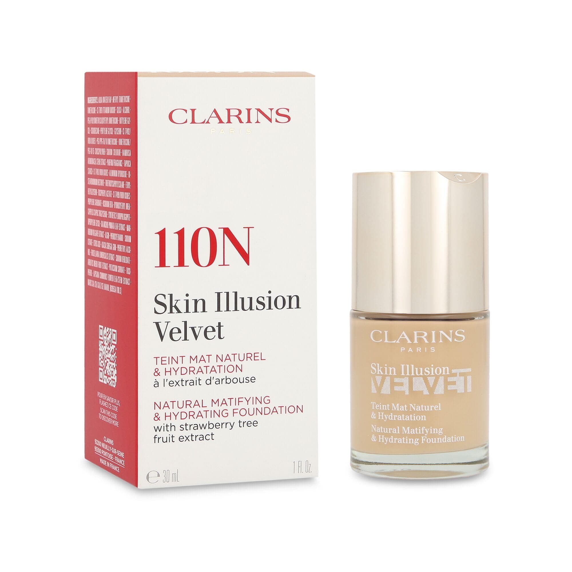 Clarins Skin Illusion Velvet 110 Matlaştırıcı Fondöten 30 ml