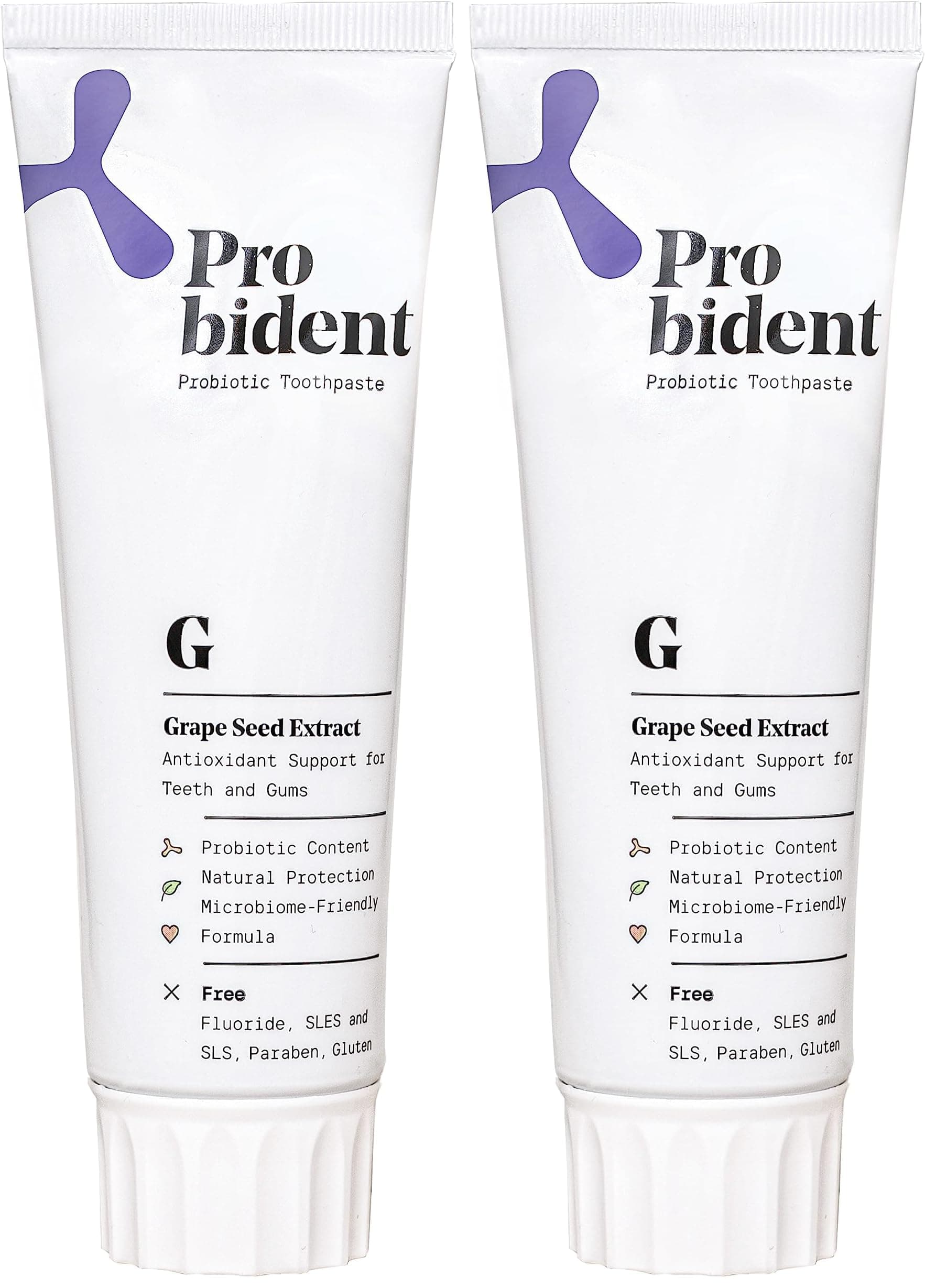 Probident Aktif Probiyotik Doğal Florürsüz Diş Macunu Üzüm Çekirdeği Özüt Ilaveli Ağız Kokusu (2 paketi)