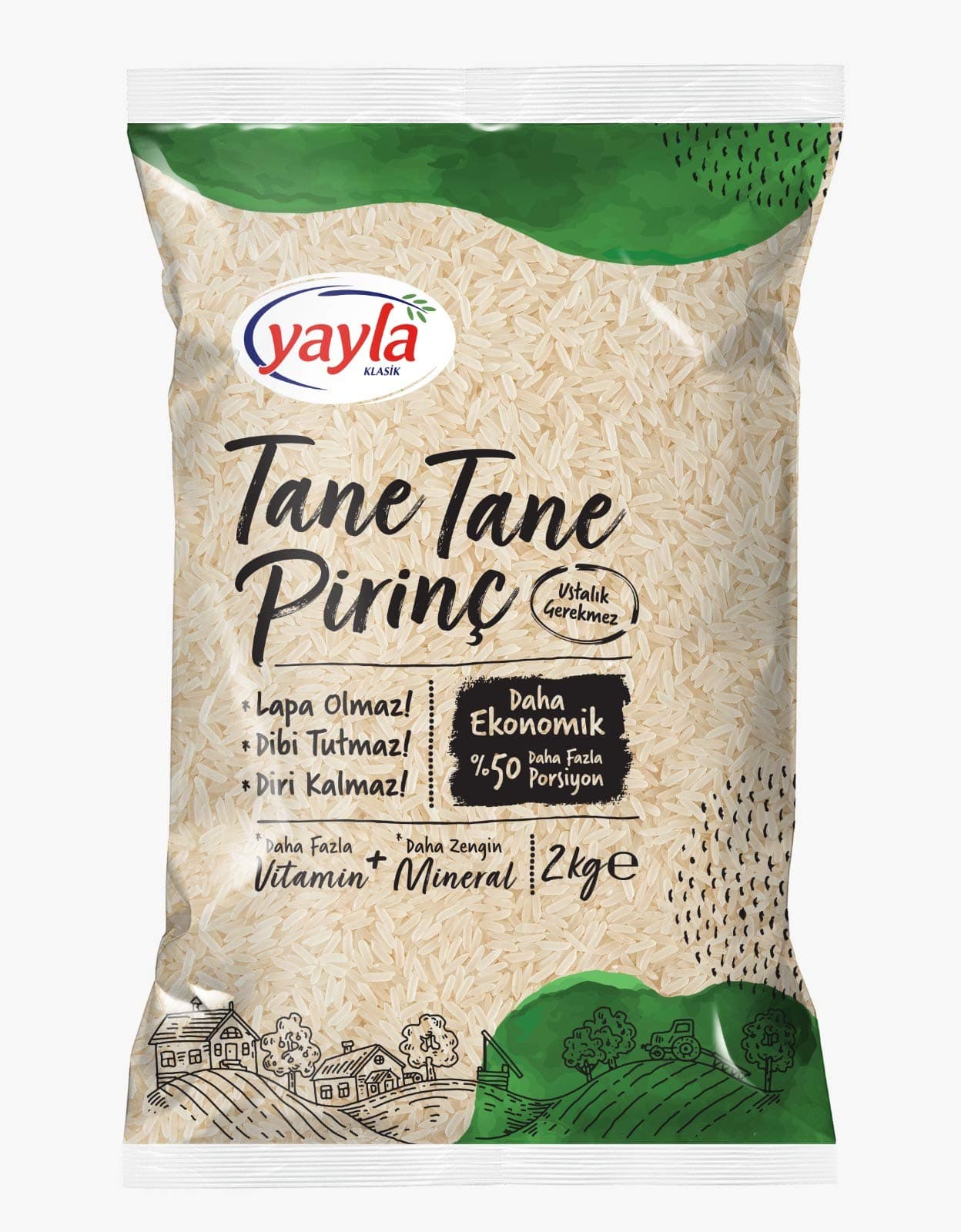 yayla Tane Tane Pirinç 2 kg