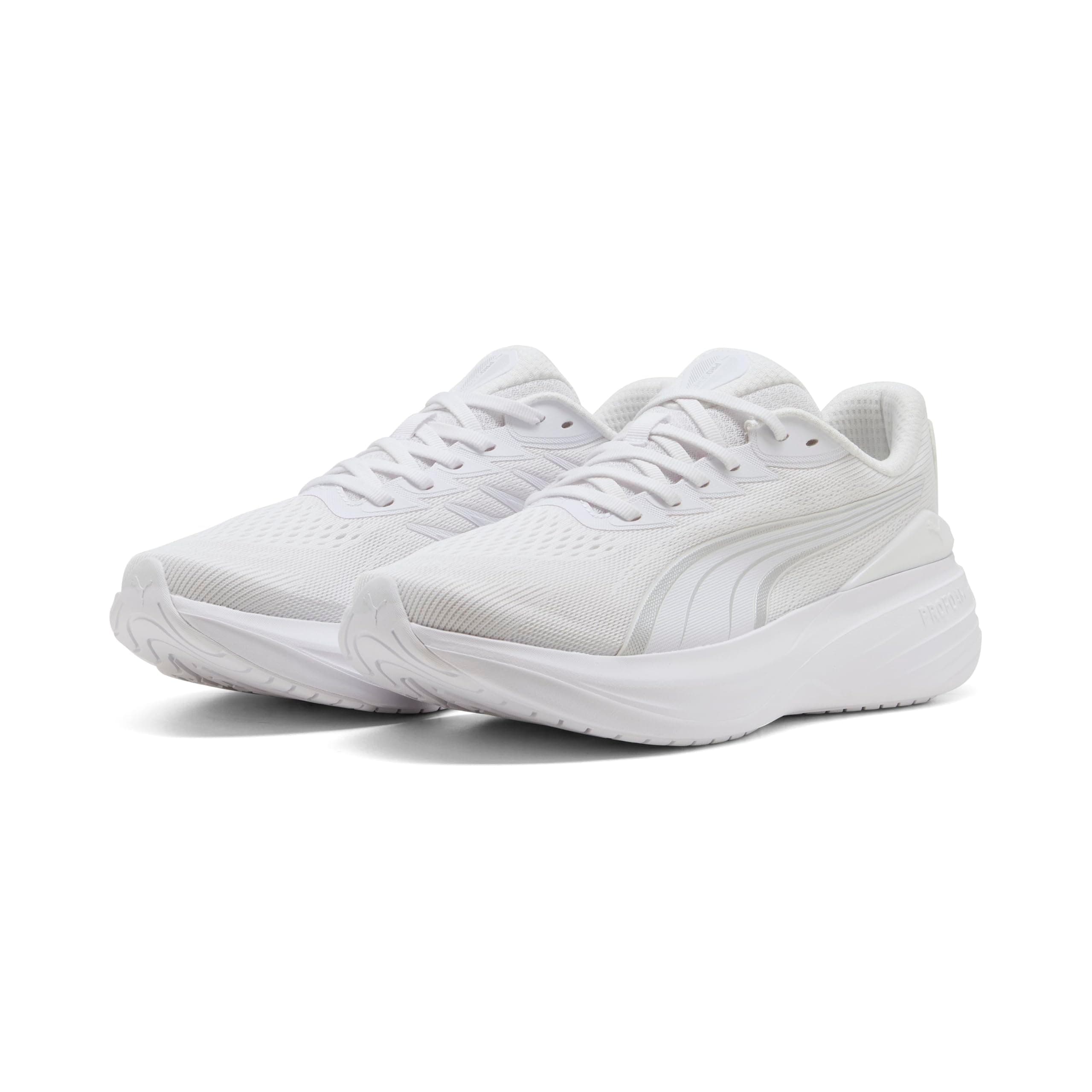 Scend Pro 3 Unisex Yetişkin Koşu Ayakkabısı PUMA White-PUMA Silver 46