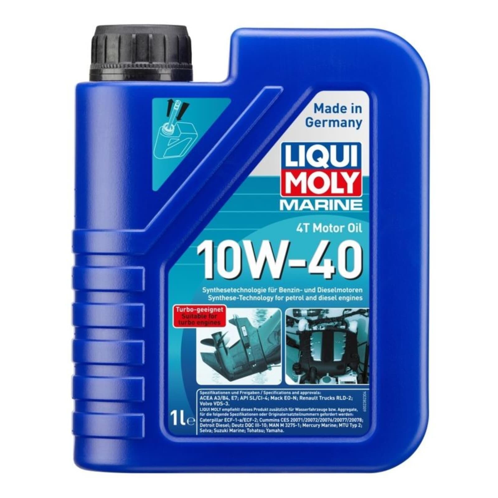 Liqui Moly Marine 4T Motor Yağı 10W-40 1 Litre Otomotiv Bakım Ürünü