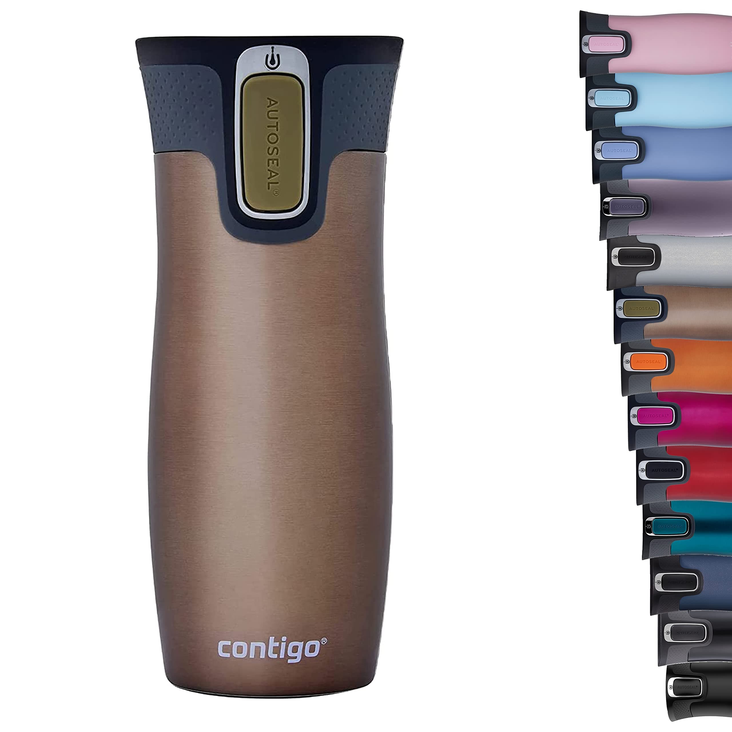 Contigo Westloop Autoseal Termos Bardak 470 mL Kahverengi