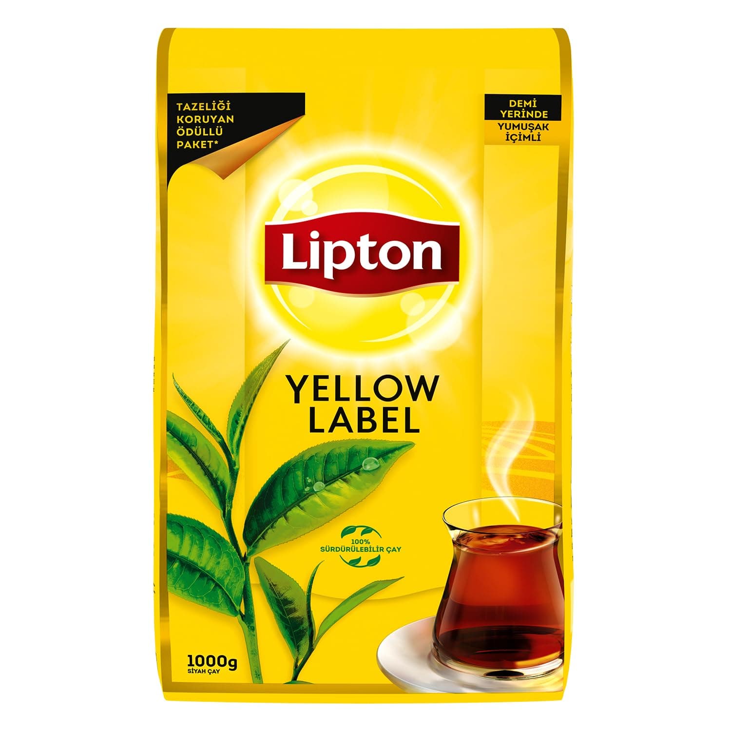 Lipton Yellow Label Dökme Siyah Çay 1000 Gr (10 paketi)