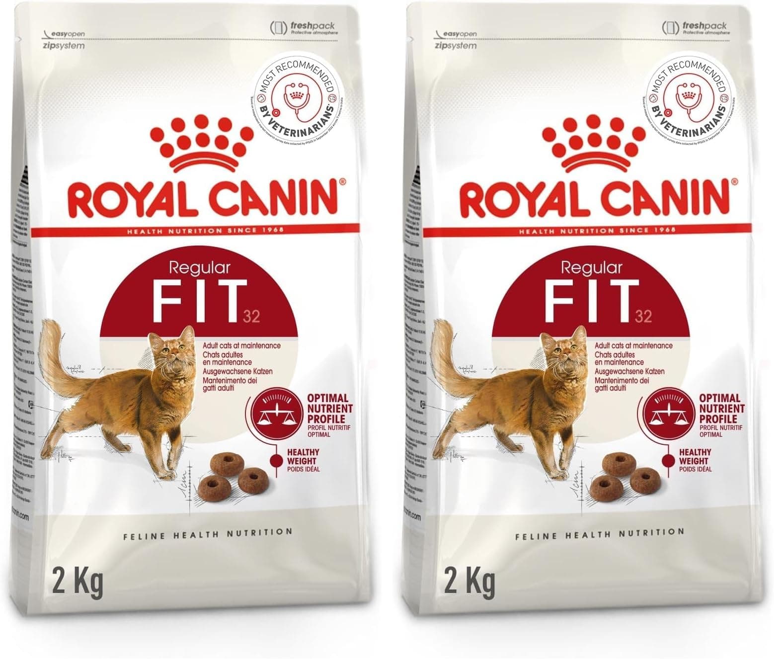 Royal Canin-Fit 32 Yetişkin Kedi Maması 2 kg (2 paketi)