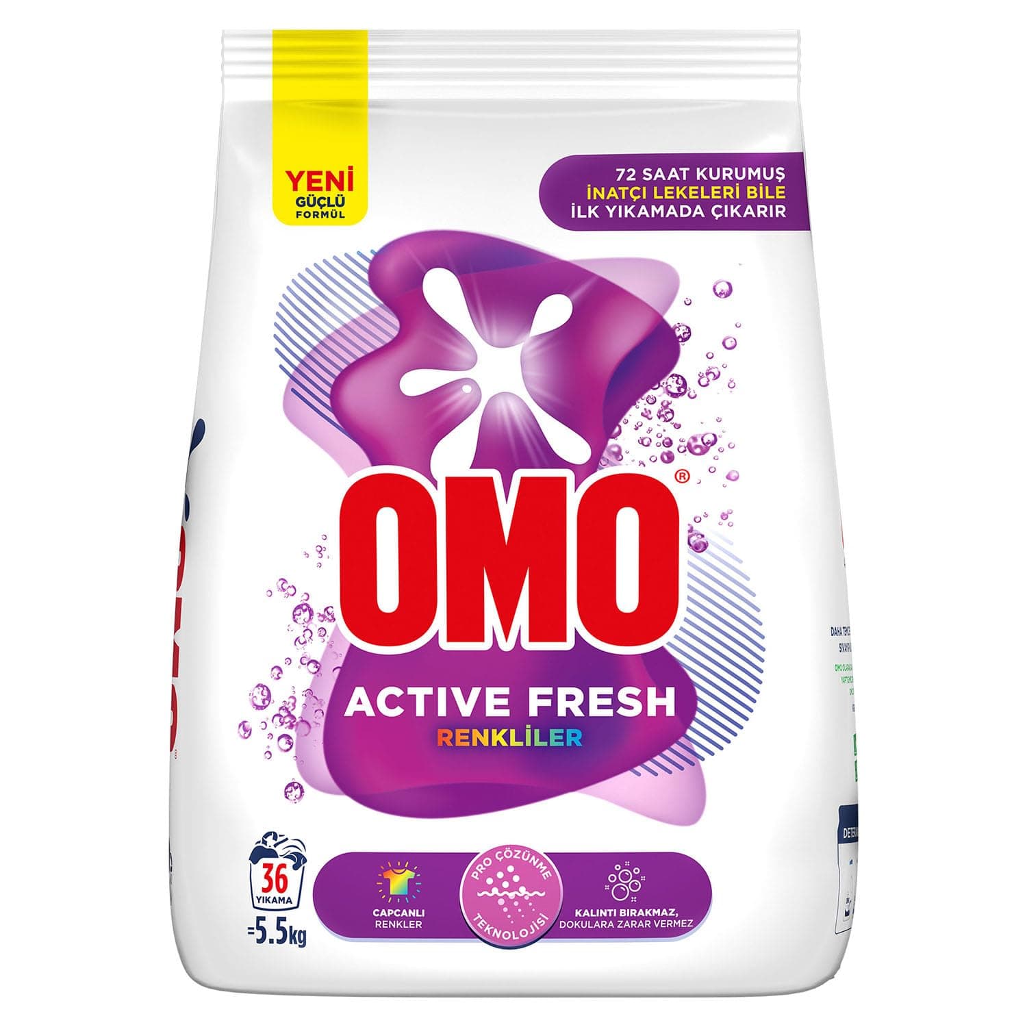 Omo Active Fresh Renkliler Toz Deterjanı 5.5 kg