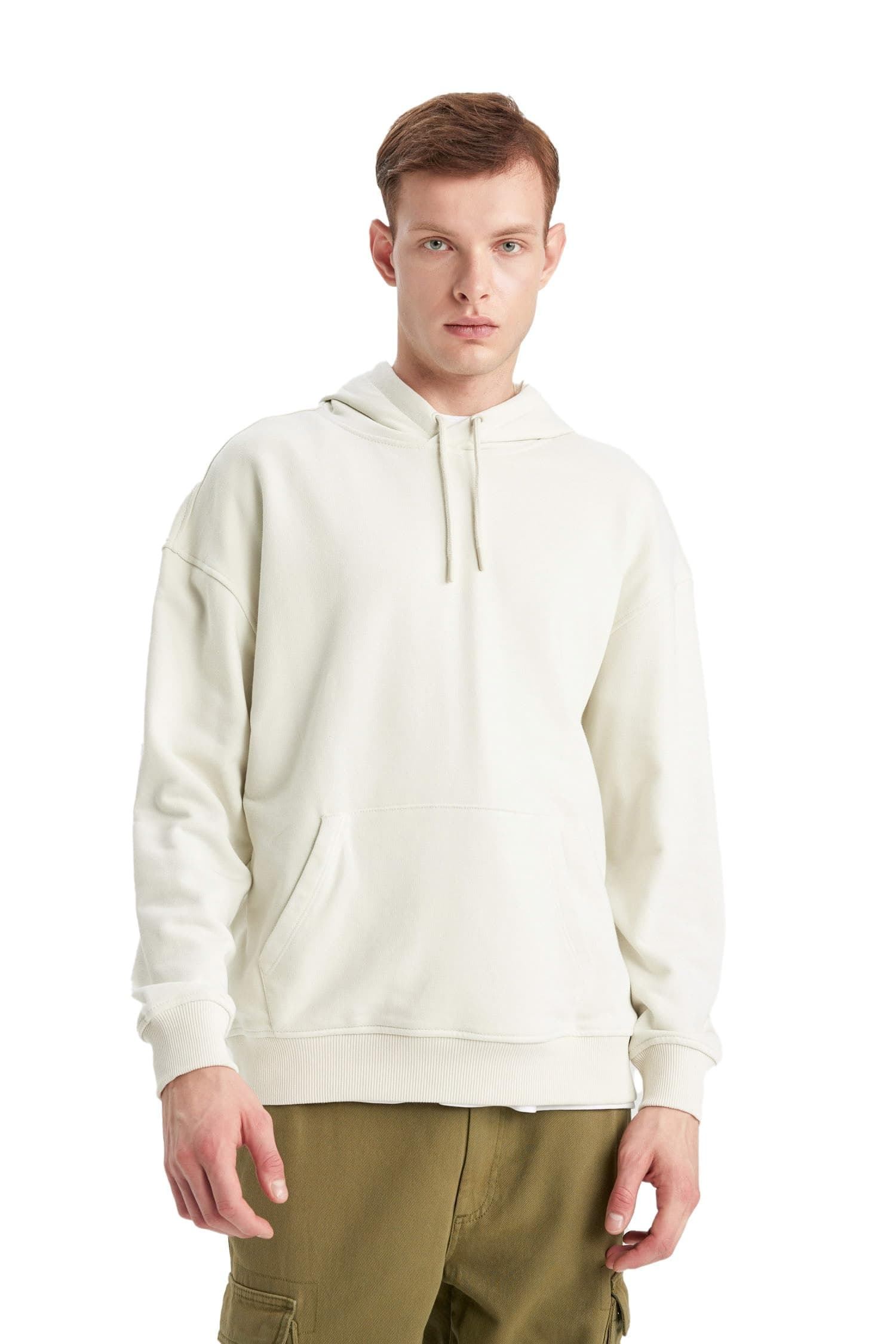 Oversıze Kapüşonlu Sweatshirt B7849AXNS Erkek