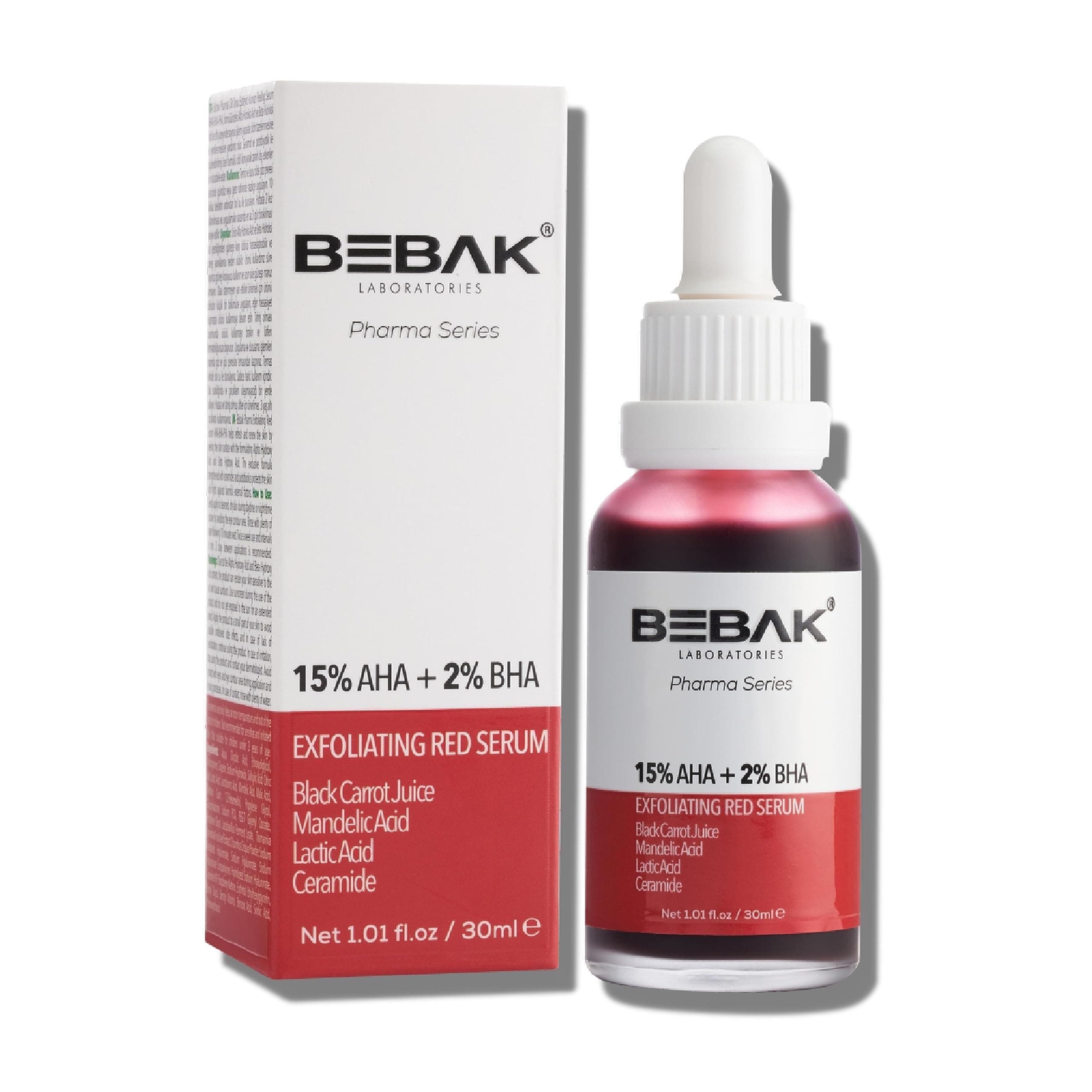 Bebak Pharma Serisi Peeling Kırmızı Serum 30 Ml