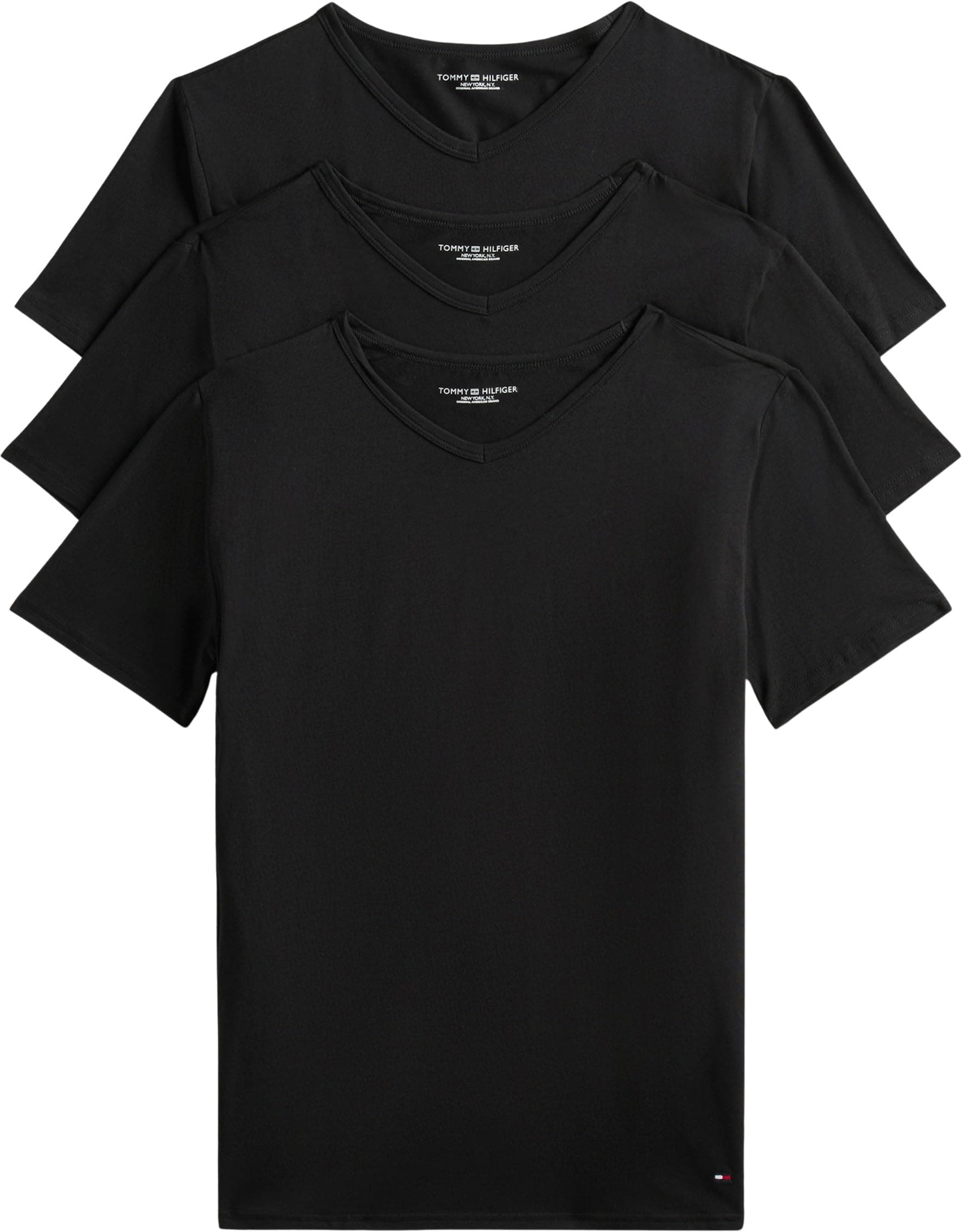 Tommy Hilfiger STRETCH VN TEE SS 3PACK Tişört Erkek