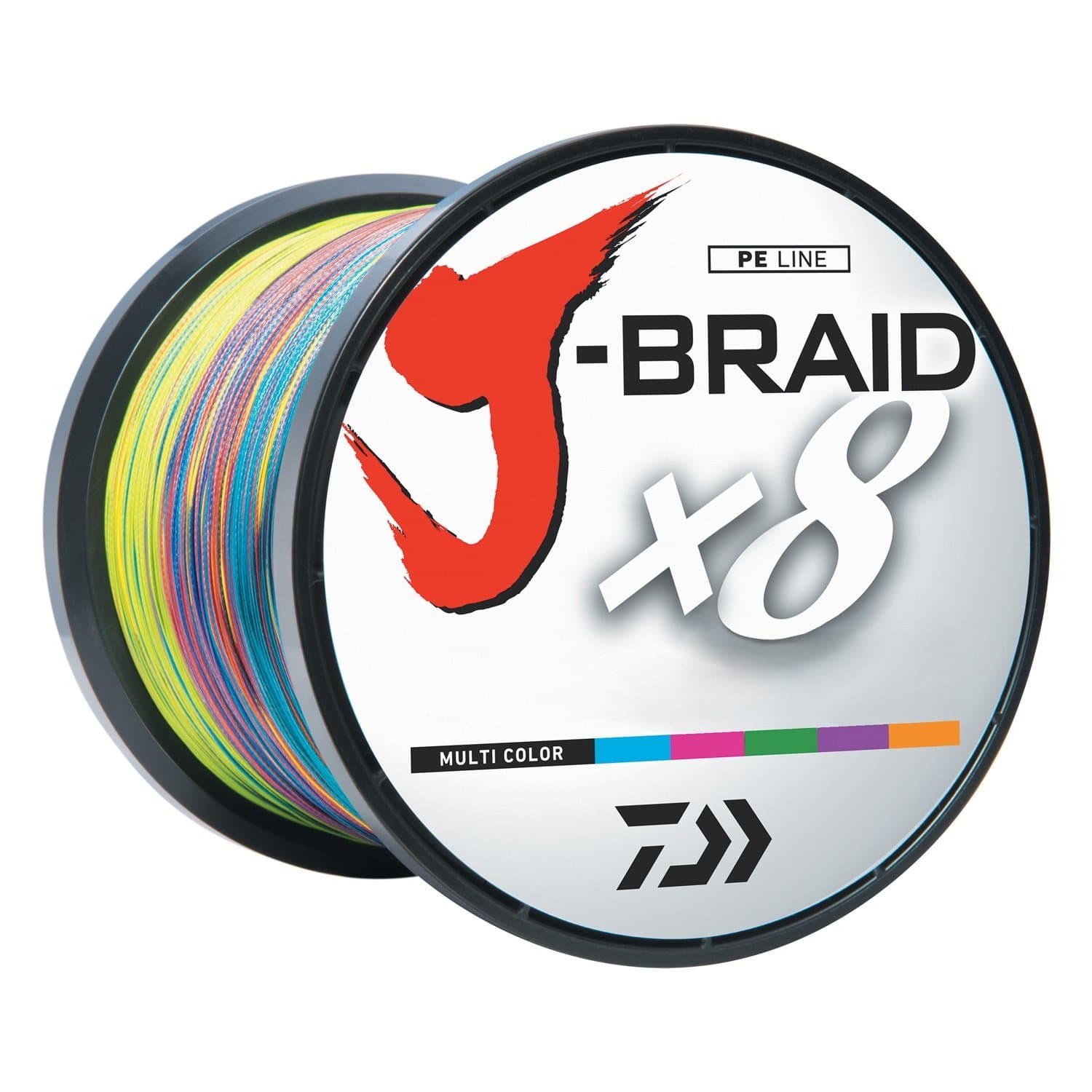 Daiwa J-BRAIDX8 JB8U100 – 3000 mu 25 lbs toplu test, çok renkli, çok renkli