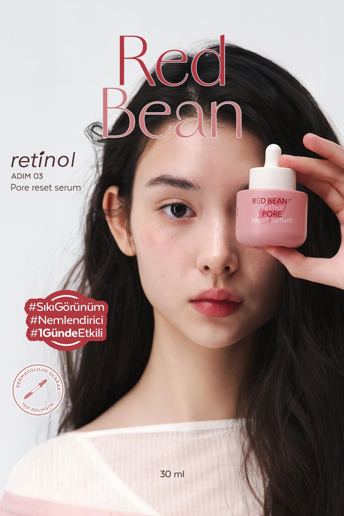 Missha Retinol İçerikli, Gözenek Karşıtı Bakım Sunan Serum Red Bean Retinol Pore Reset Serum, 1134448147