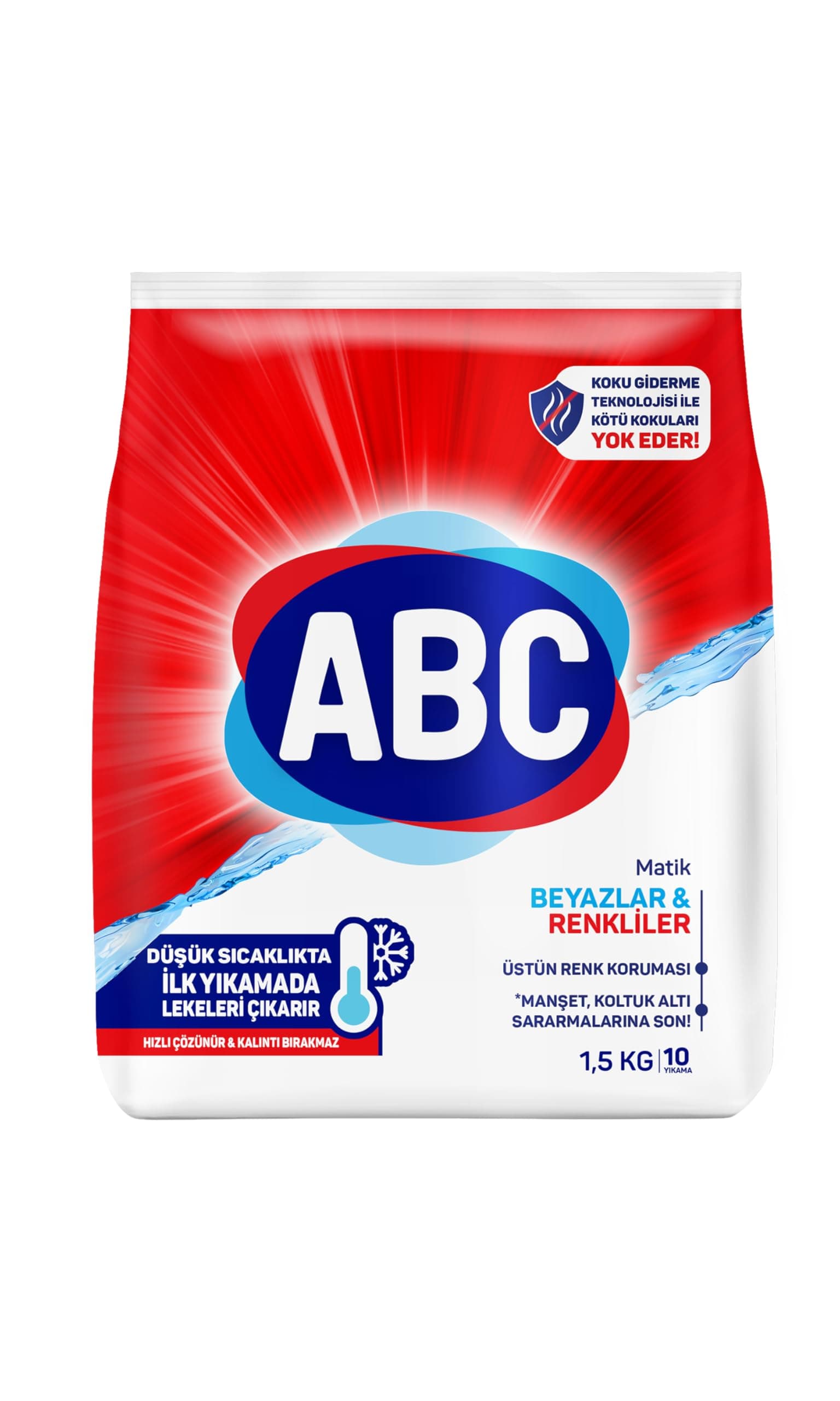 ABC DETERJAN Matik Beyazlar & Renkliler 1,5 Kg
