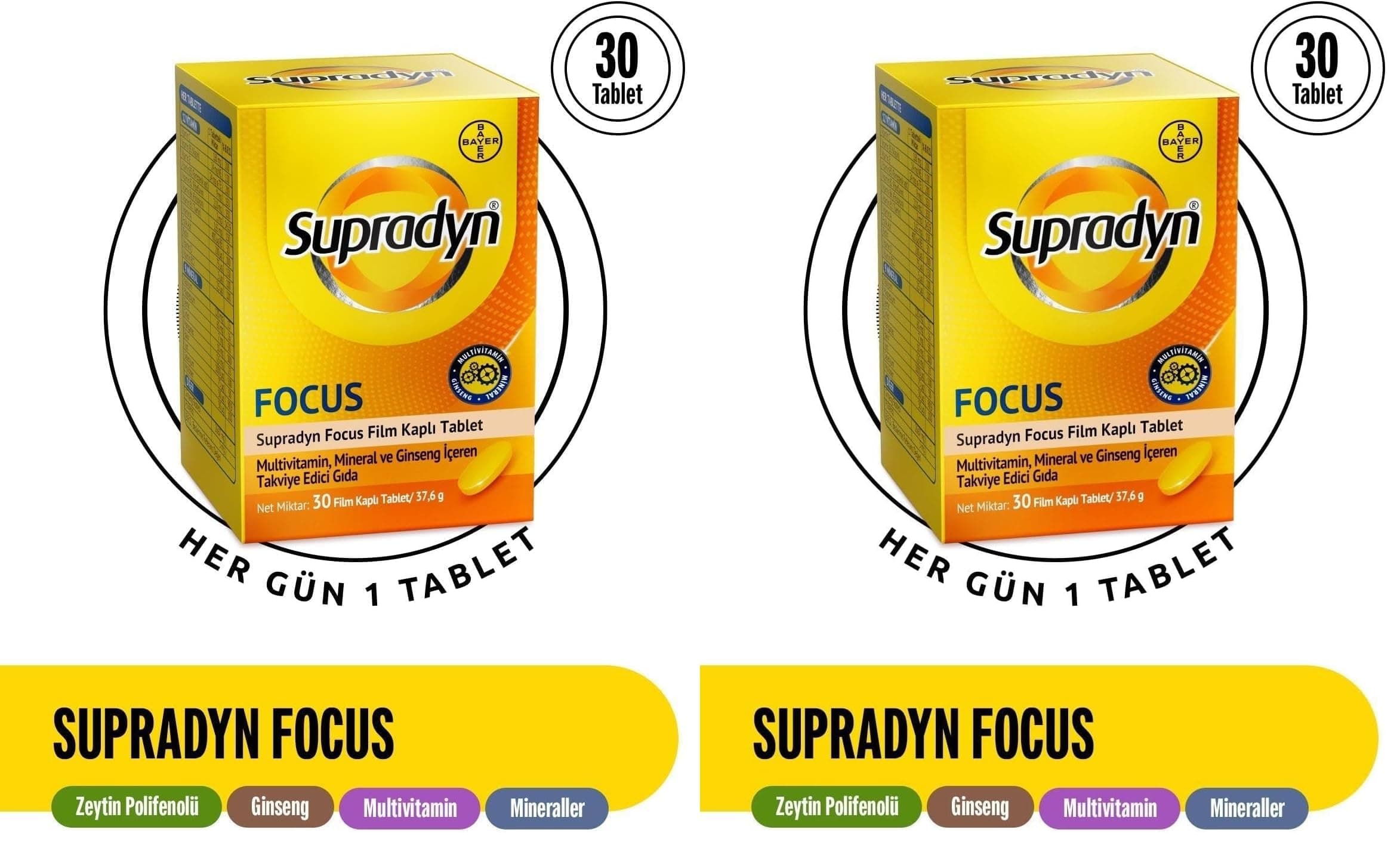 Supradyn Focus 30 Tablet (2 paketi)