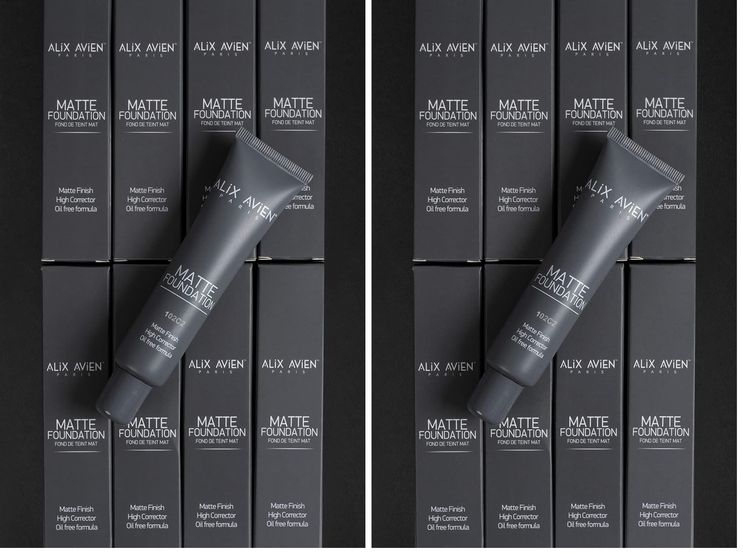 ALIX AVIEN Uzun Süre Kalıcı Doğal Mat Bitişli E Vitamini İçeren Mat Fondöten - Matte Foundation 403 Fair Sand (2 paketi)