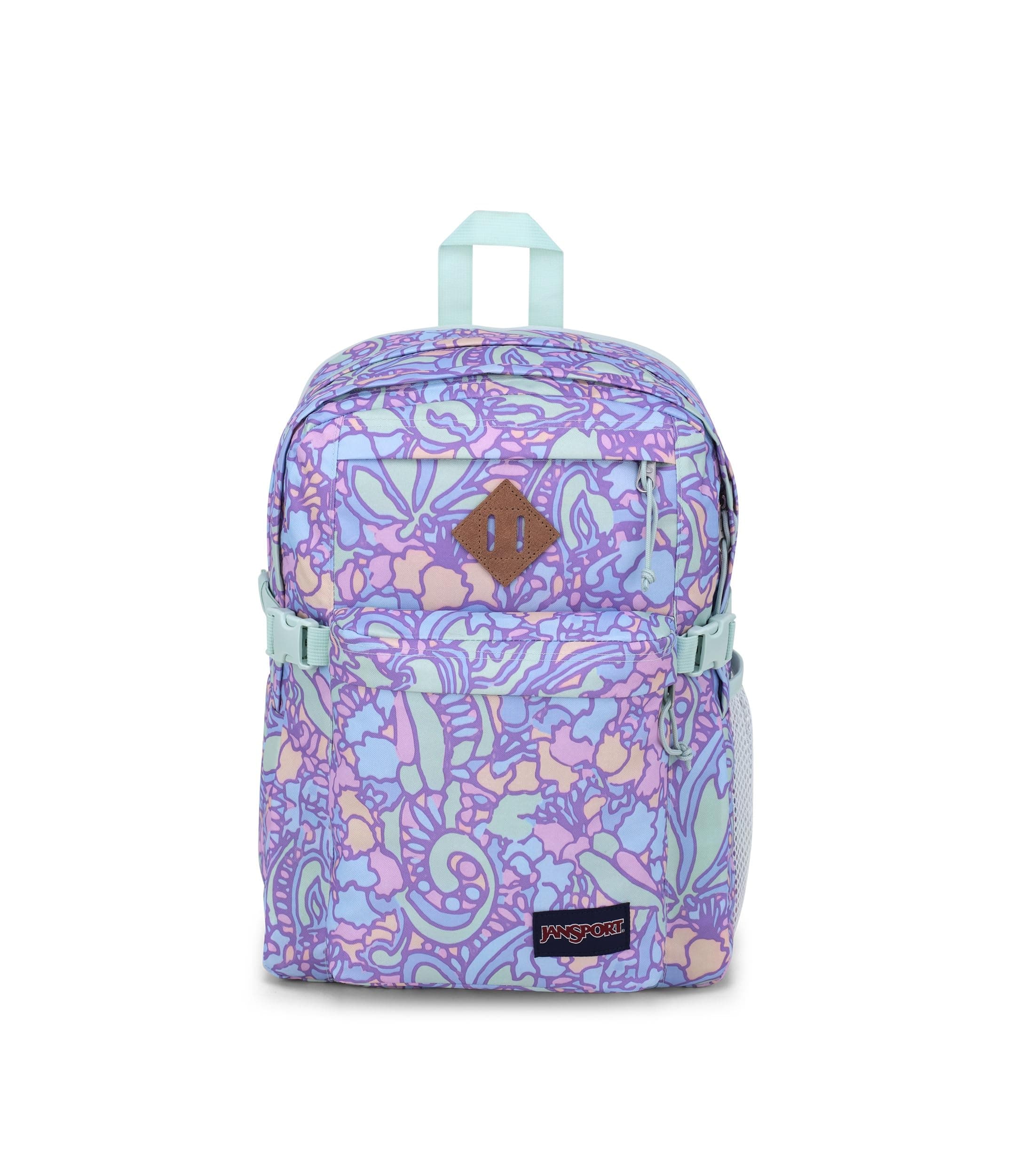 Main Campus Unisex Yetişkin Sırt Çantası Fluid Floral Pastel Lilac Standart