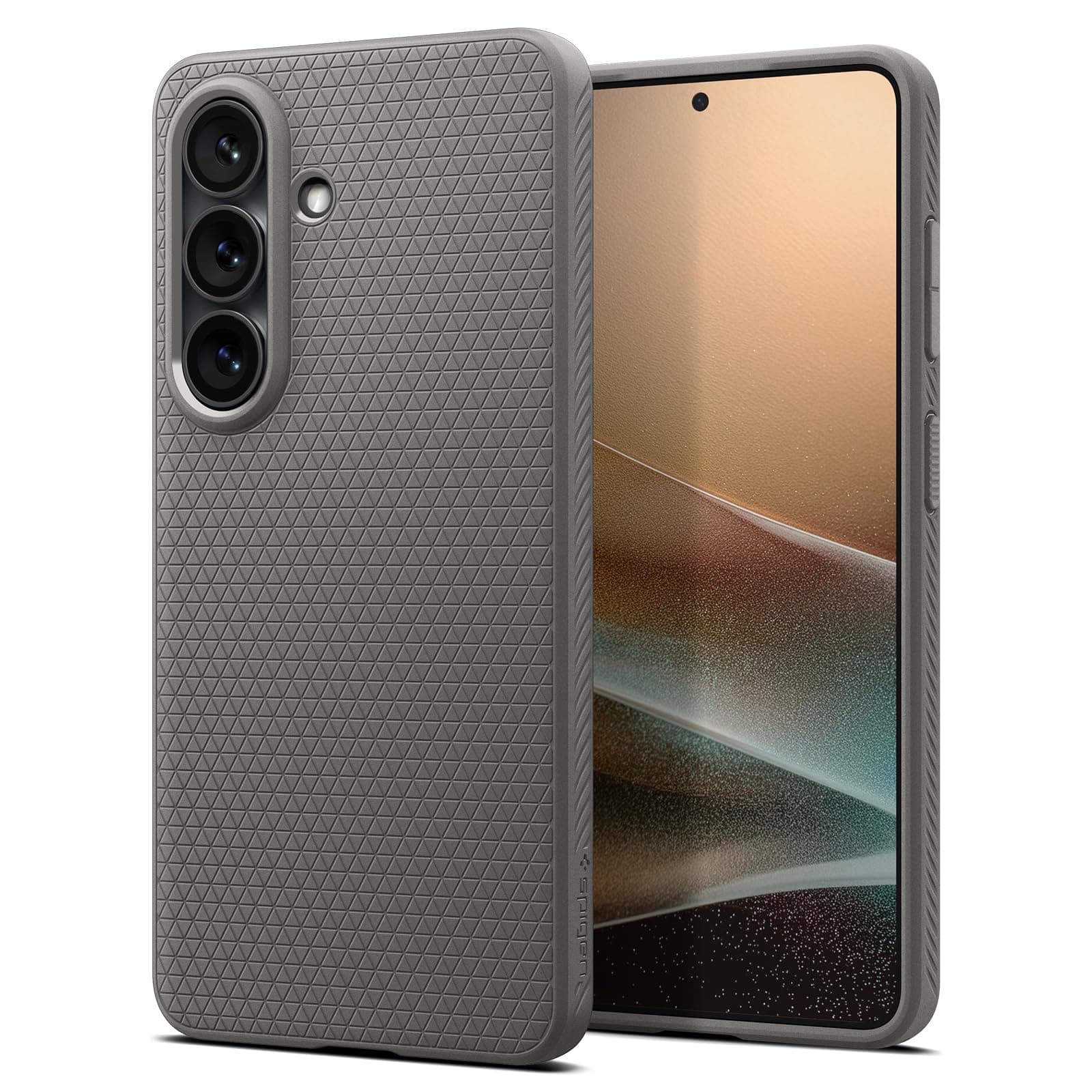Spigen Galaxy S26 Plus ile Uyumlu Kılıf Liquid Air Marble Gray - ACS11210