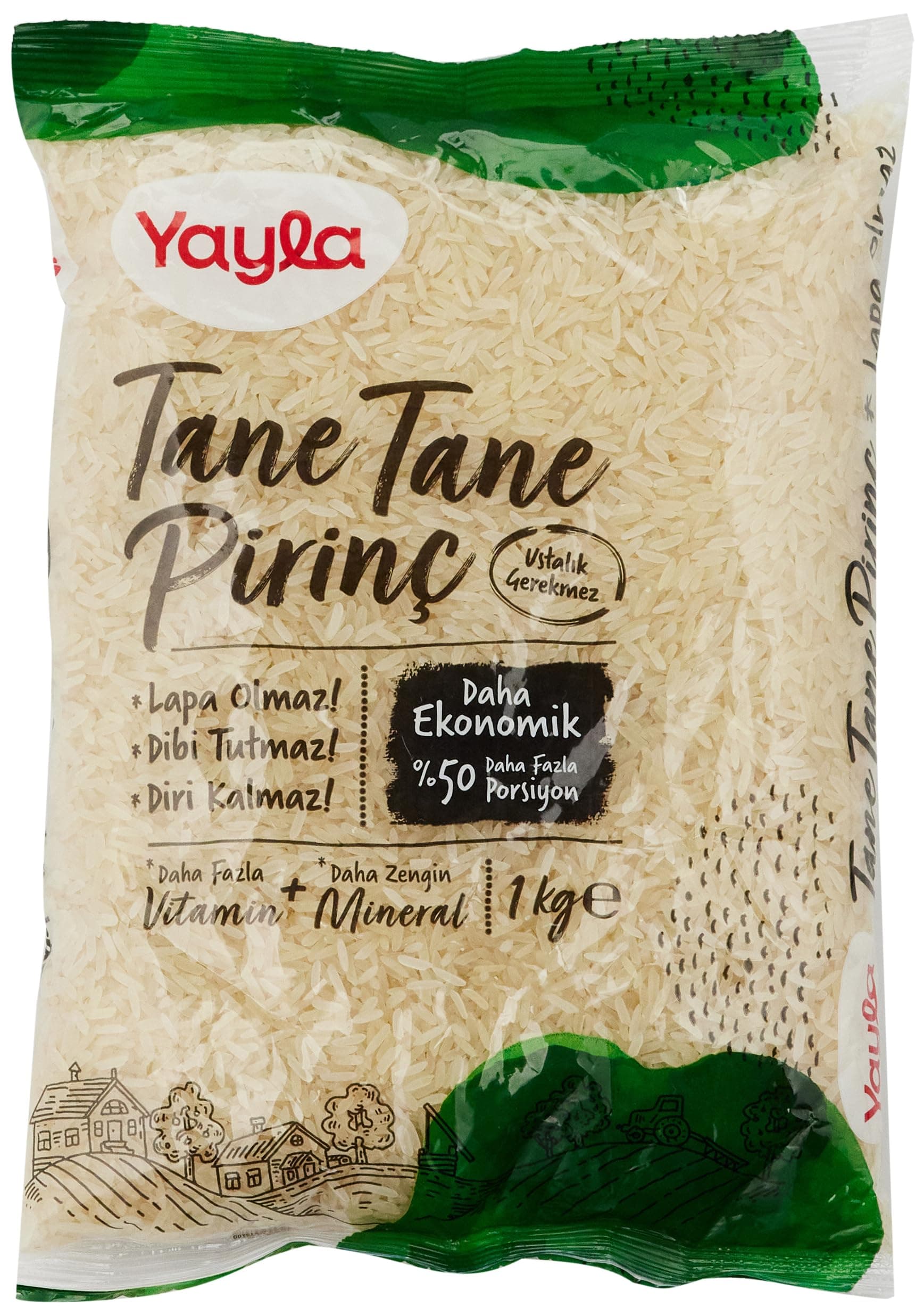 yayla Tane Tane Pirinç 1 kg