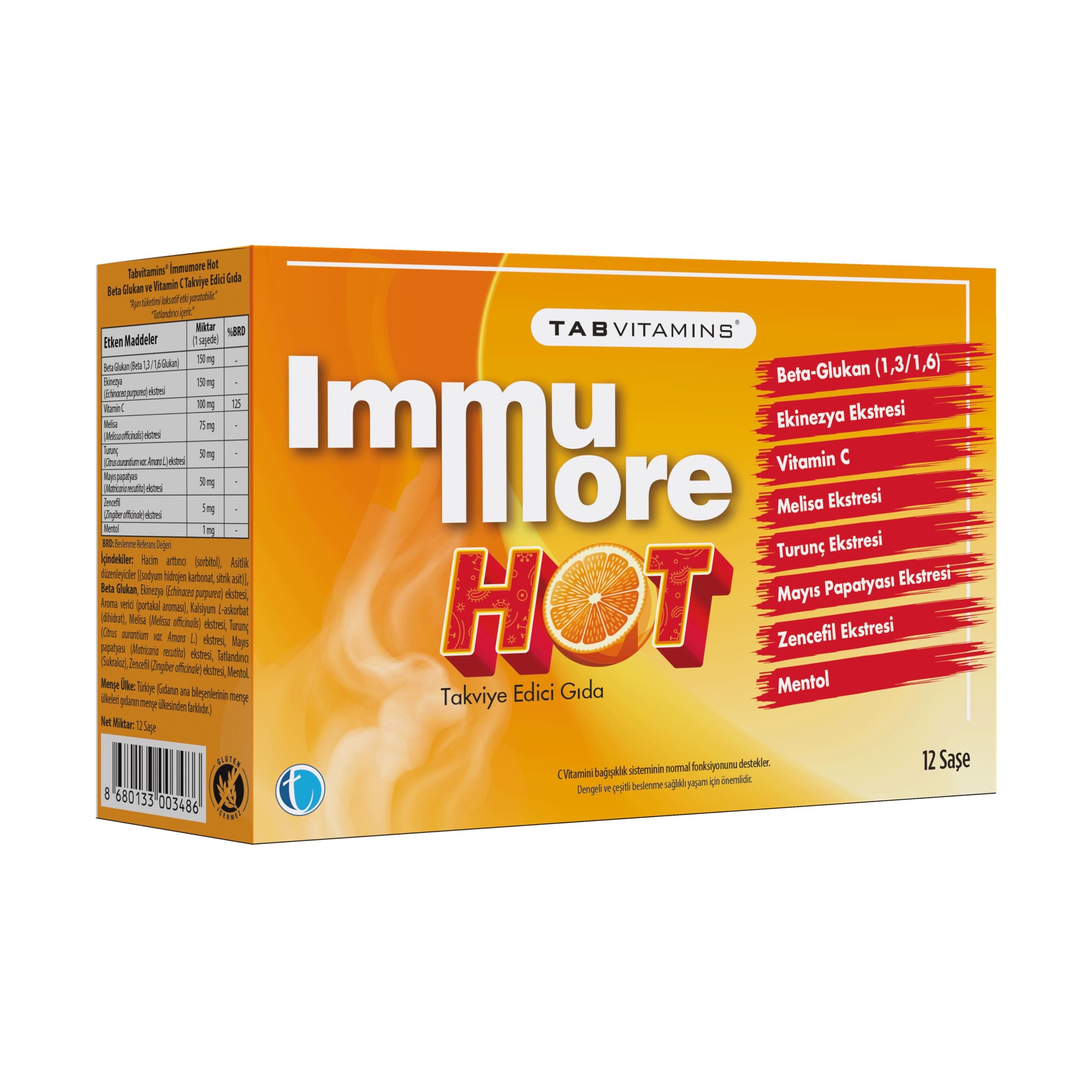 Tabvitamins Immumore Hot 12 Şase