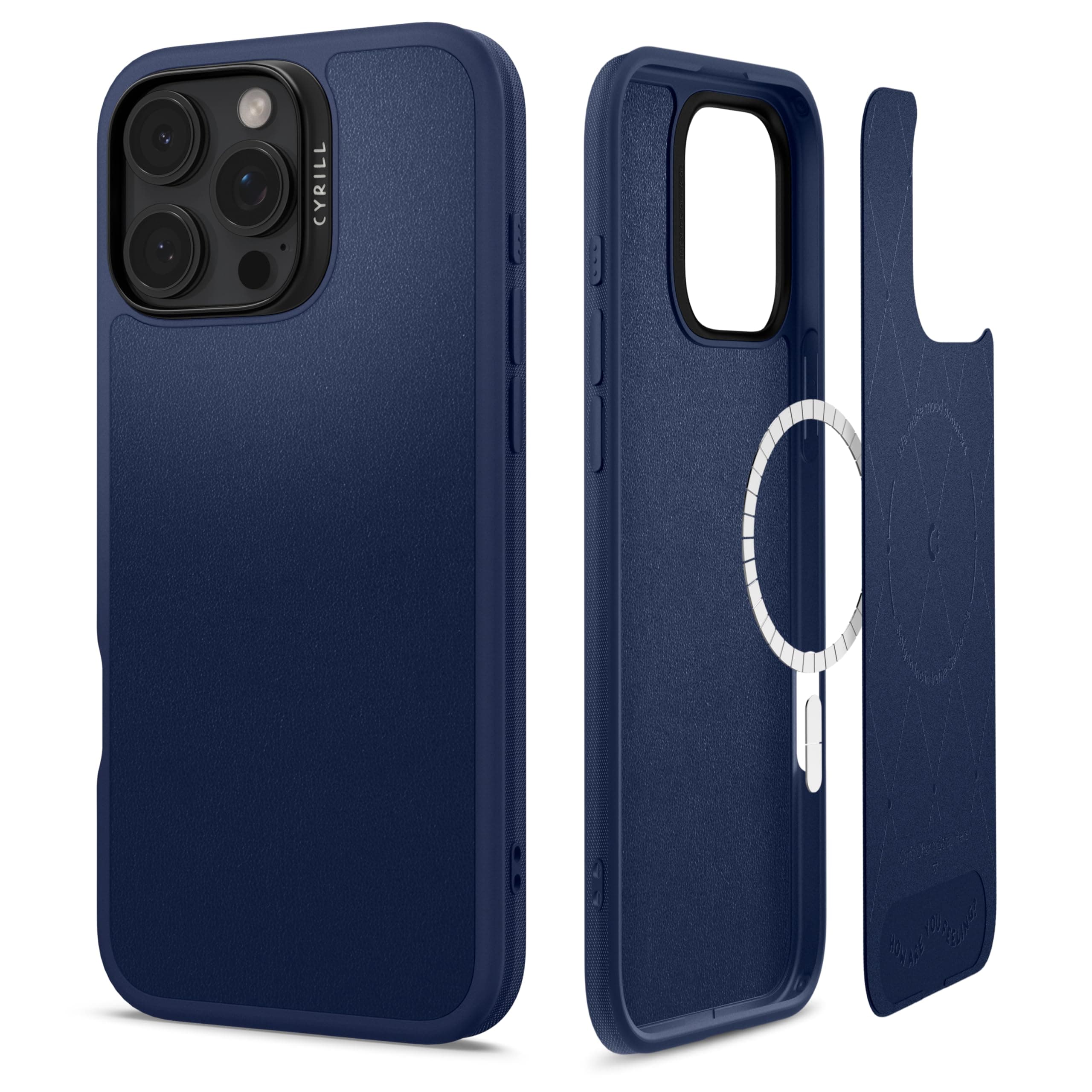Spigen Ciel by Cyrill iPhone 16 Pro Max ile Uyumlu MagSafe Kılıf Kajuk Mag Navy - ACS08399