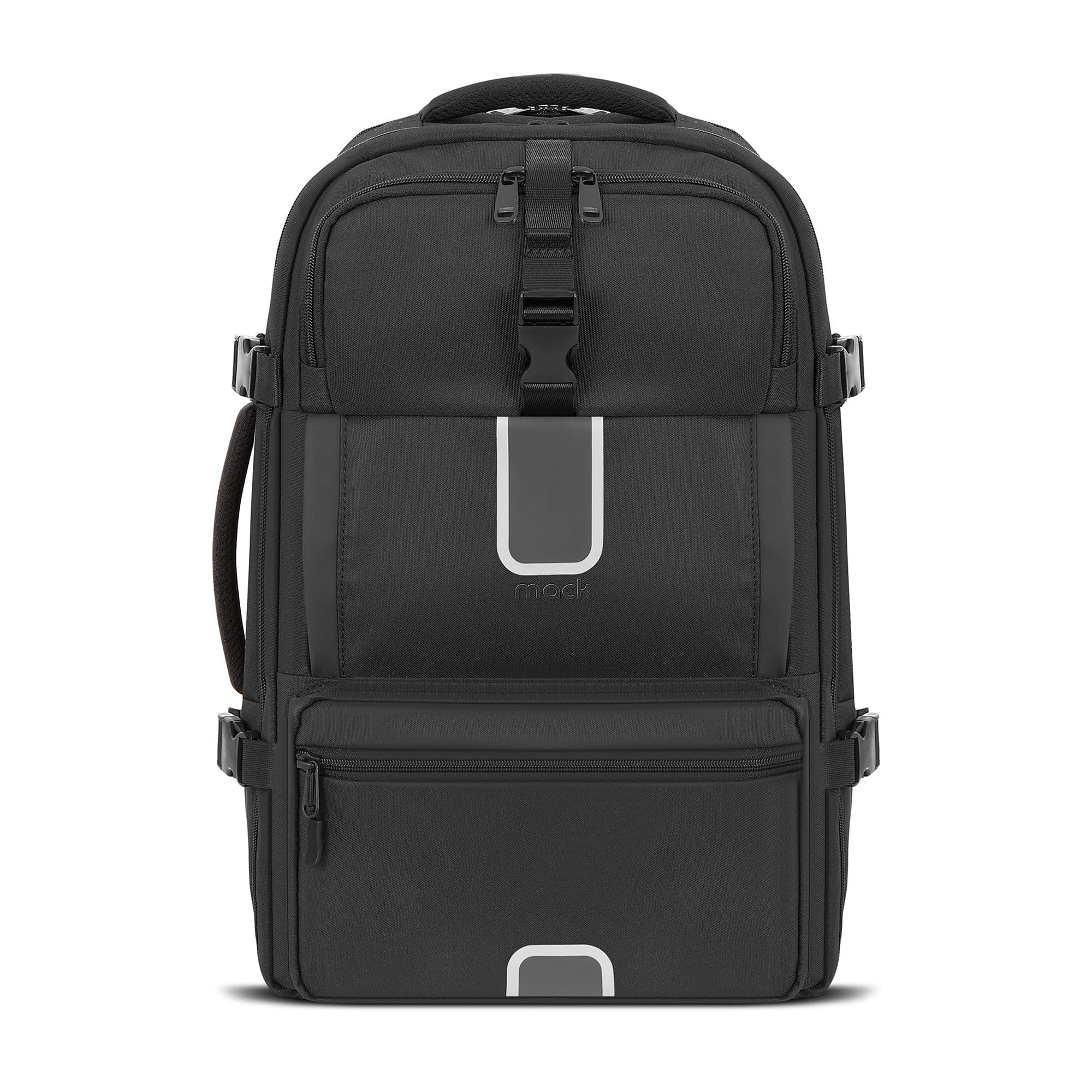 Mack Explor Eco MCE-1205 34L El Bagajı Seyahat Sırt Çantası, 17.3 inç Laptop Sırt Çantası, Su Geçirmez Kabin Boy Sırt Çantası, Çevre Dostu, Reflektörlü Hafta sonu Çantası