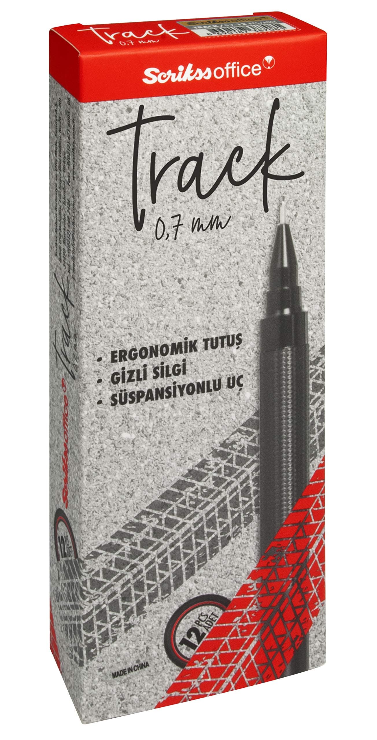 Scrikss Office Track Versatil Kalem 12'li Kutu 0.7 Mm Altınsarı