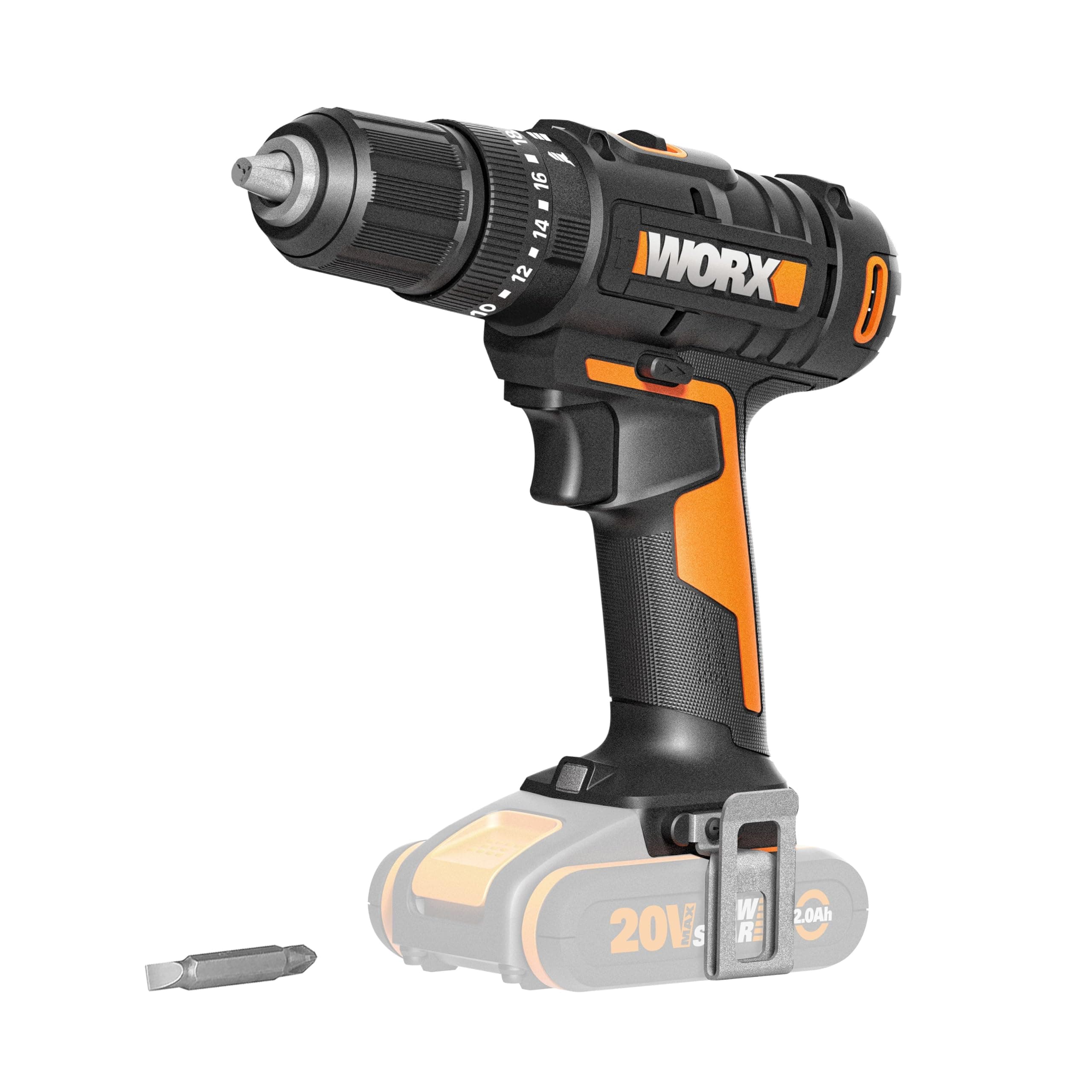 WORX WX370.9 20Volt Profesyonel Şarjlı Darbeli Matkap (Akü Dahil Değildir)