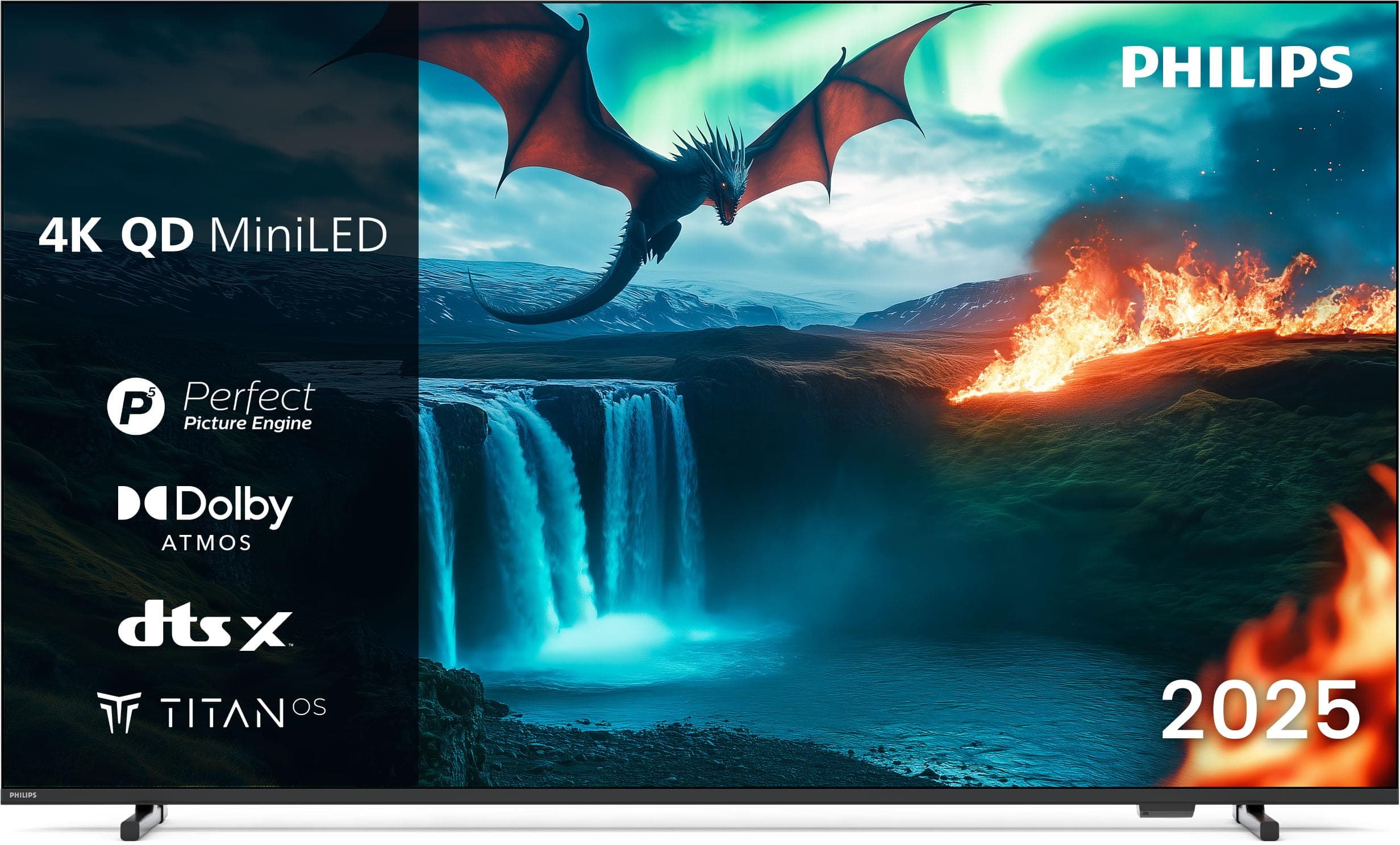 Philips 55MLED810/12 4K QD MiniLED 139cm 55" Smart TV Dolby Vision Dolby Atmos Titan OS