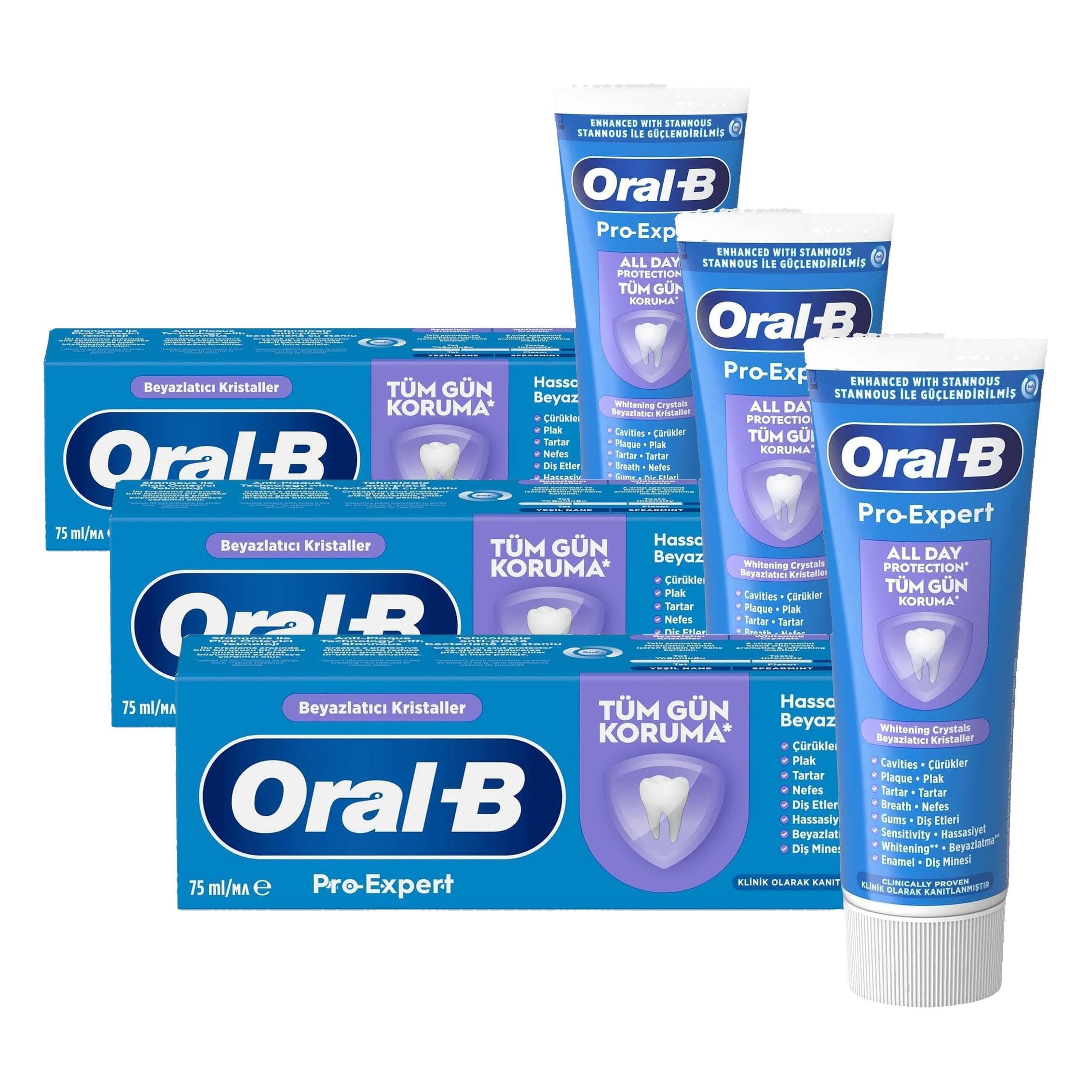Oral-B Pro-Expert Hassas Beyazlatıcı Diş Macunu 75ml (3 paketi)