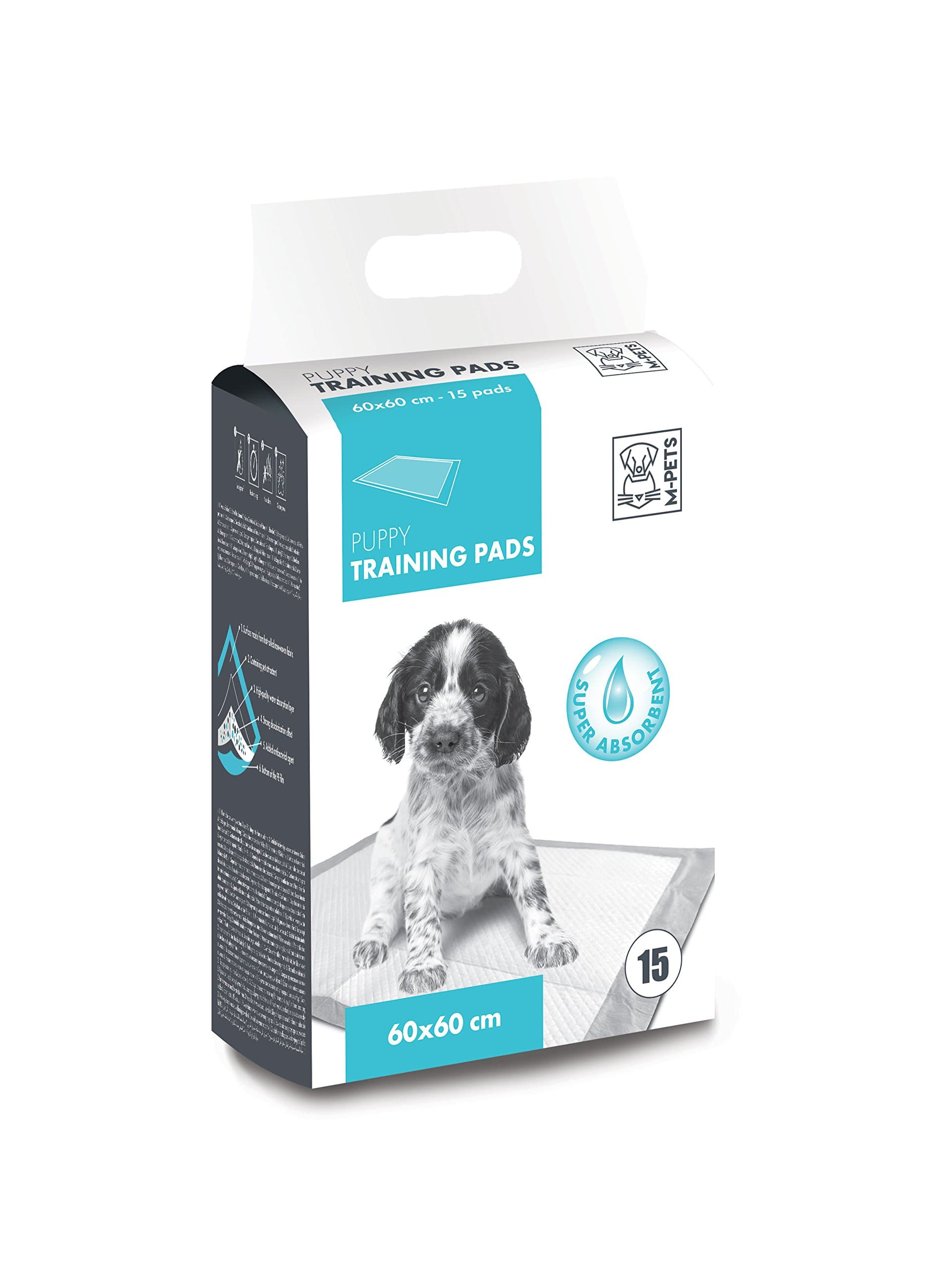 M-Pets Yavru Köpek Çiş Eğitim Pedi 60x60 cm 15'li