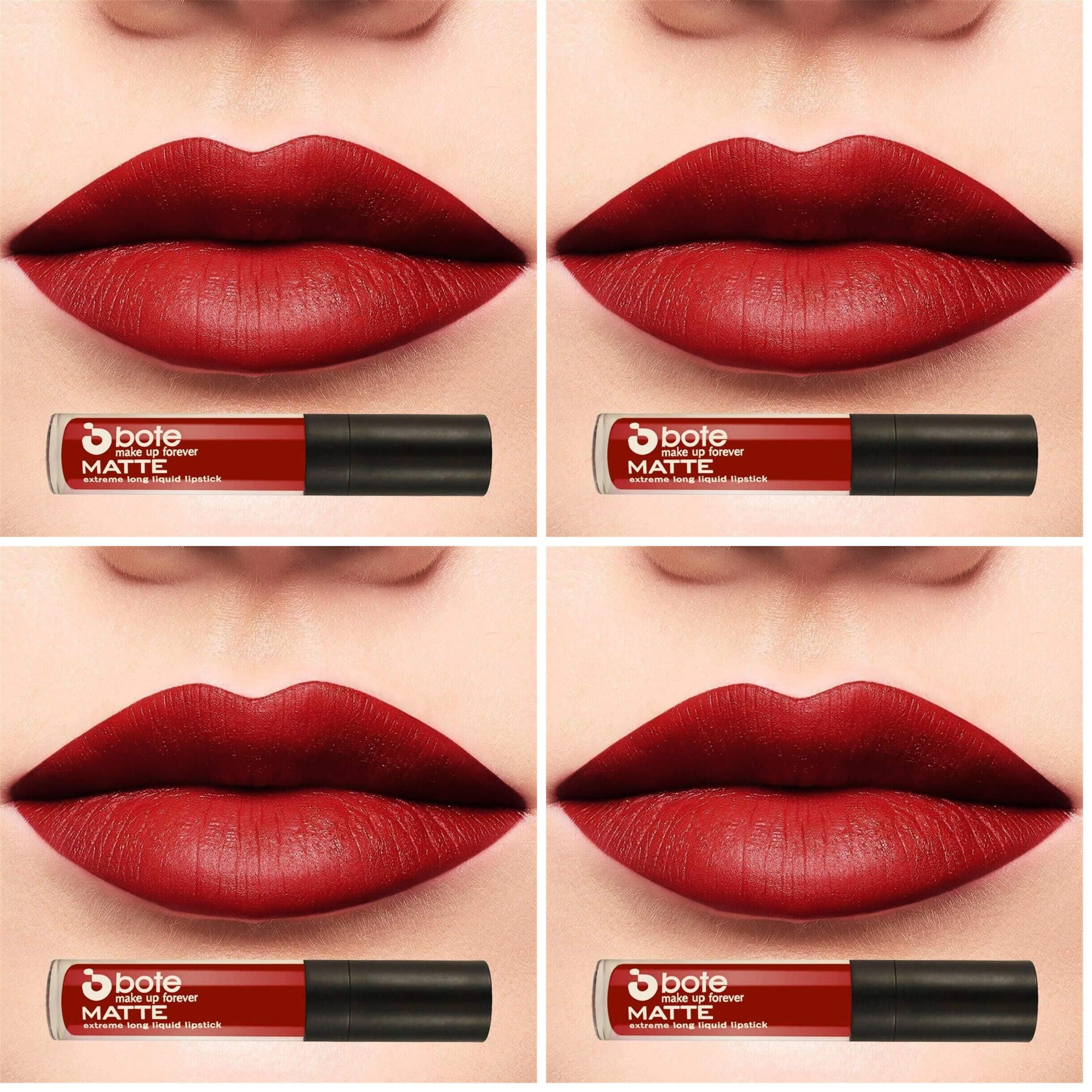 Bote Makeup Matte Extreme Long Liquid Lipstick 11 (4 paketi)