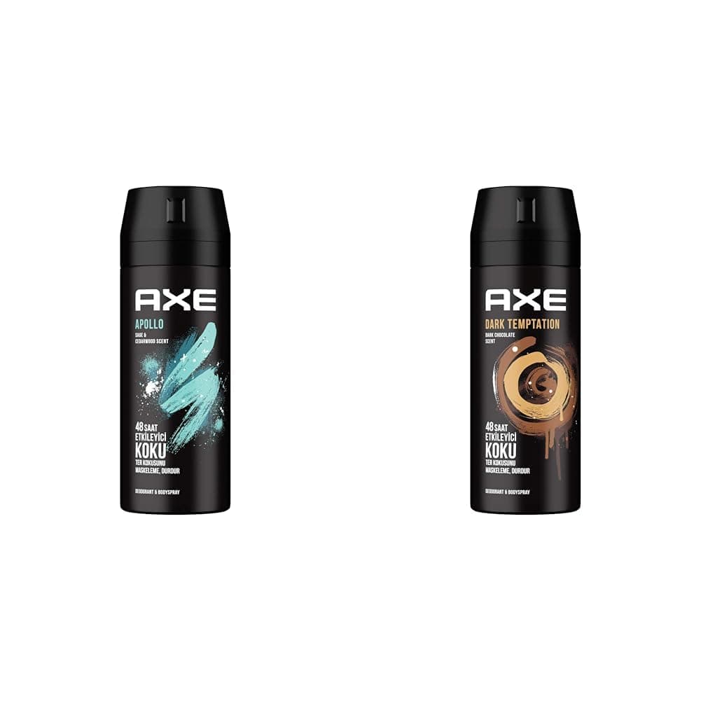 Axe Erkek Sprey Deodorant Apollo 48 Saat Etkileyici Koku Vücut Spreyi 150 ml(1) Axe Erkek Deodorant & Bodyspray Dark Temptation 48 Saat Etkileyici Koku (150 ml)(2)