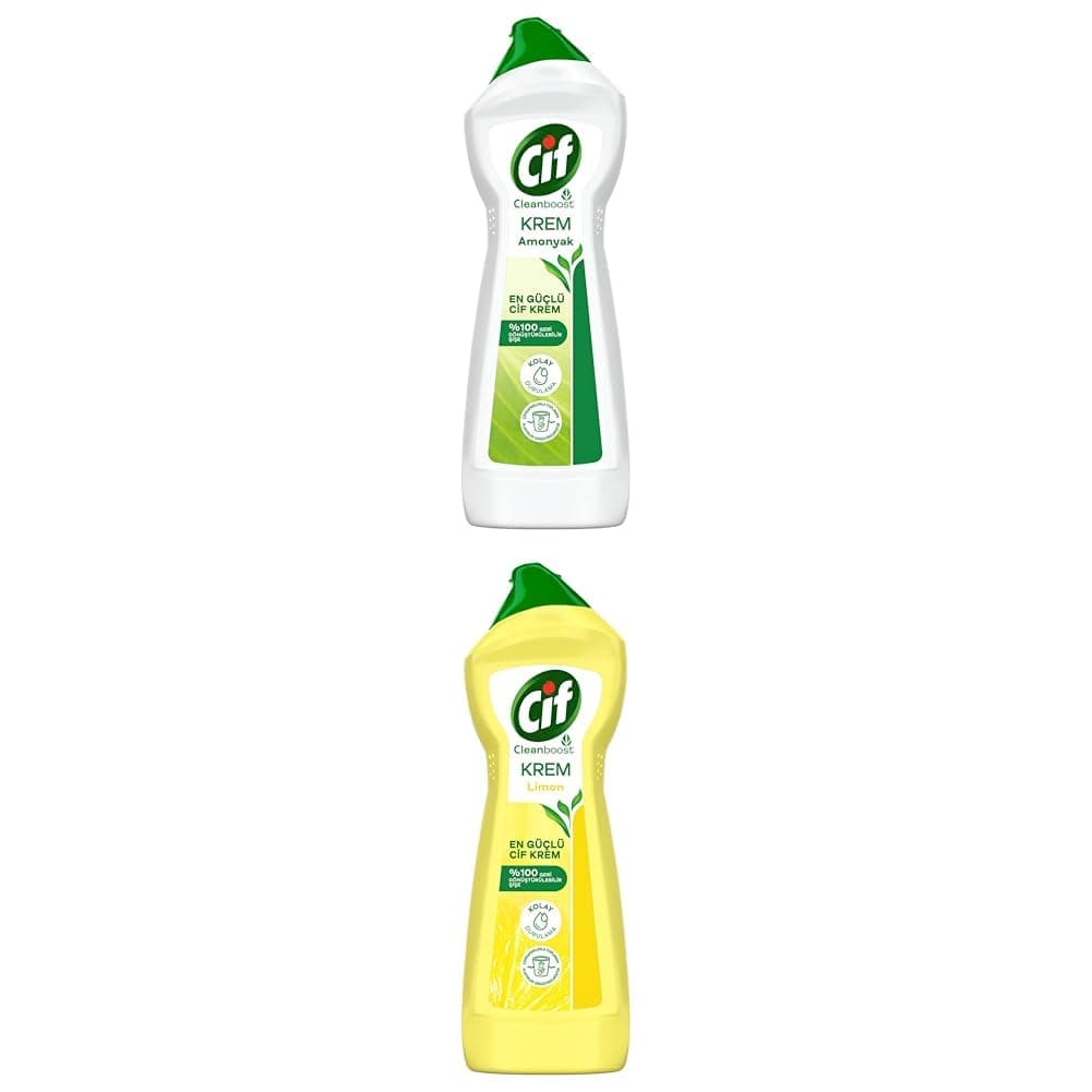 Cif Krem Amonyak 750 ml x4 + Cif Krem Limon 750 ml x2