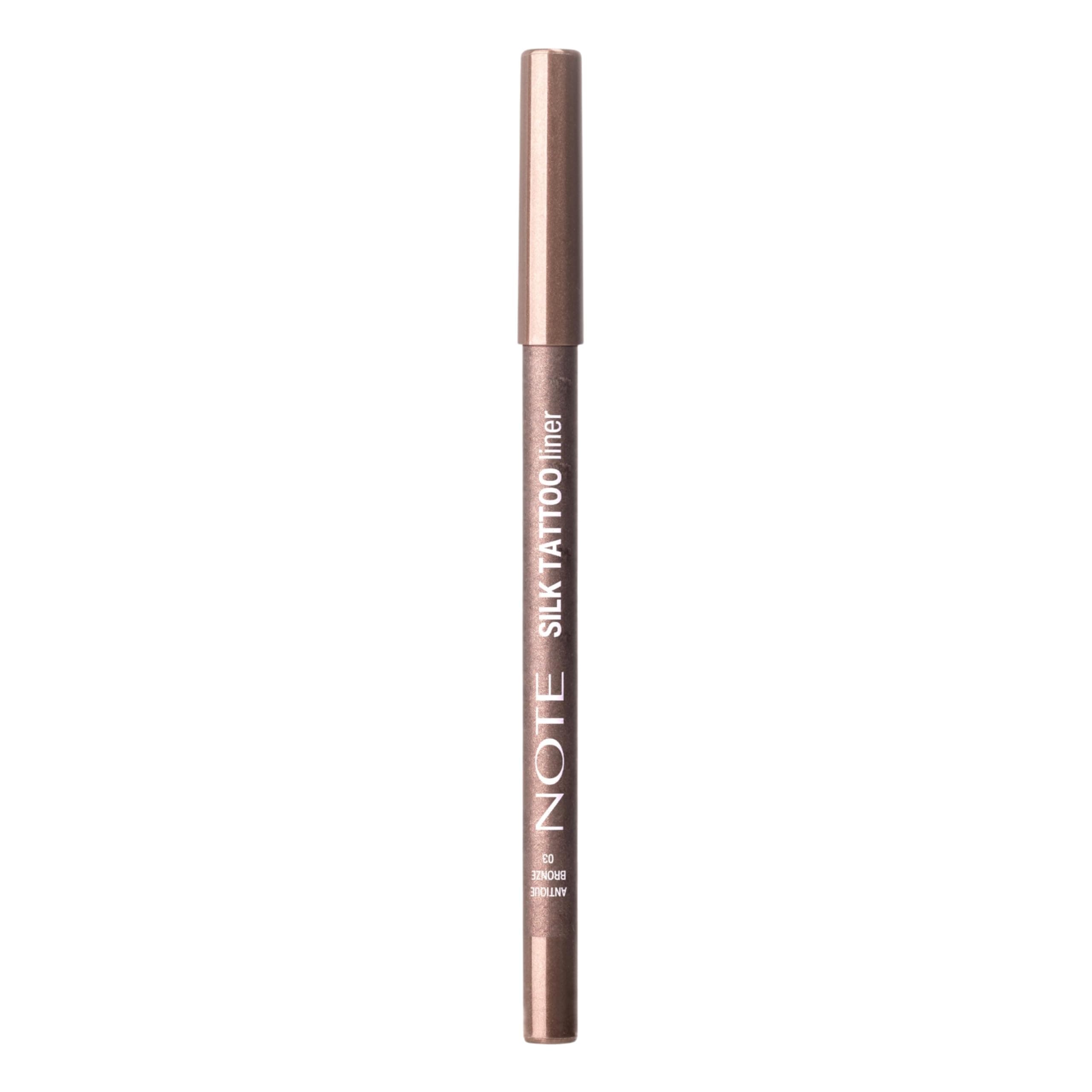 Note Cosmetics Silk Tattoo Liner Suya Dayanıklı İpeksi Jel Göz Kalemi - 03 Antique Bronze