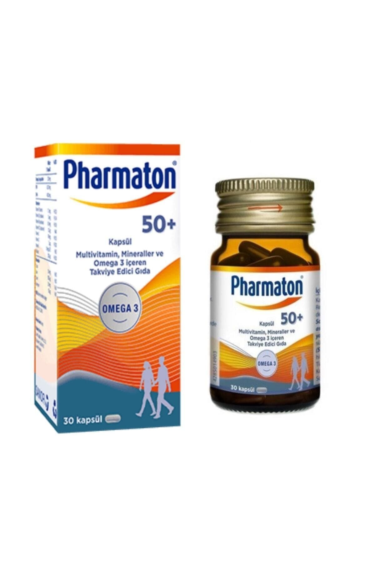 Pharmaton 50 Plus 30 Kapsül - Omega 3, Multivitamin ve Mineraller