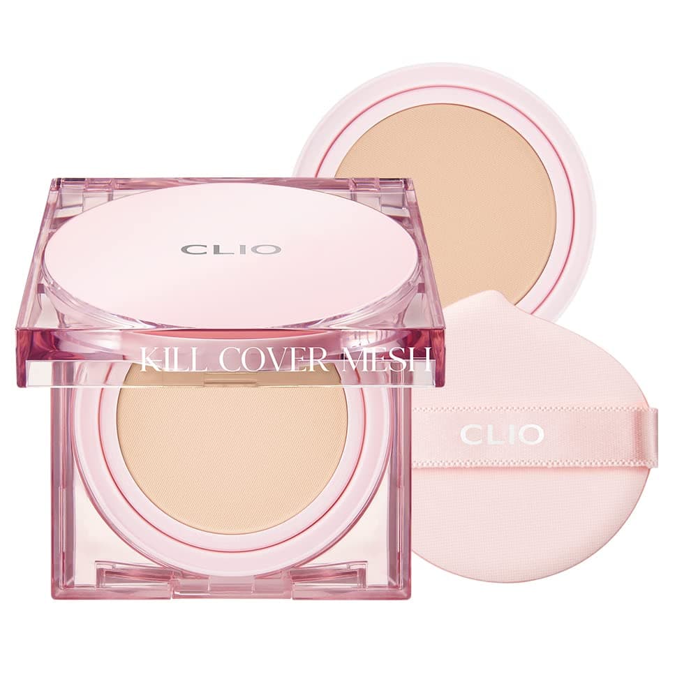CLIO Yoğun Nem ve Işıltı Veren Cushion CLIO Kill Cover Mesh Glow Cushion+Refill Spf50+PA++++ (3 Linen)