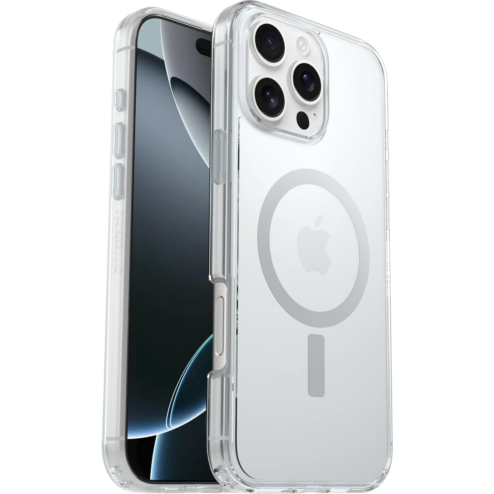 OtterBox Symmetry Serisi iPhone 16 Pro Max Uyumlu Şeffaf MagSafe Şeffaf Kılıf, Darbeye ve Düşmeye Karşı Koruyucu Koruyucu Kılıf, Şeffaf