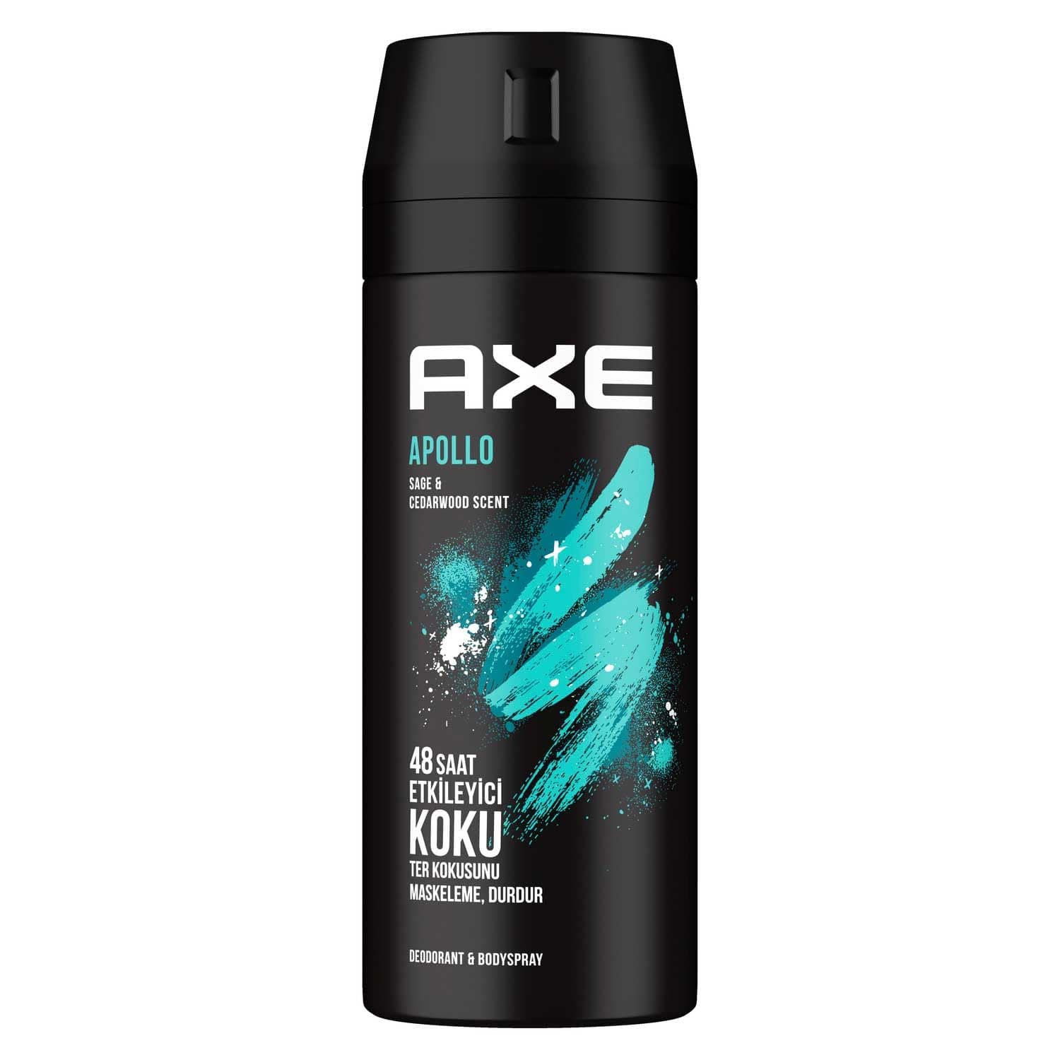 Axe Erkek Sprey Deodorant Apollo 48 Saat Etkileyici Koku Vücut Spreyi 150 ml