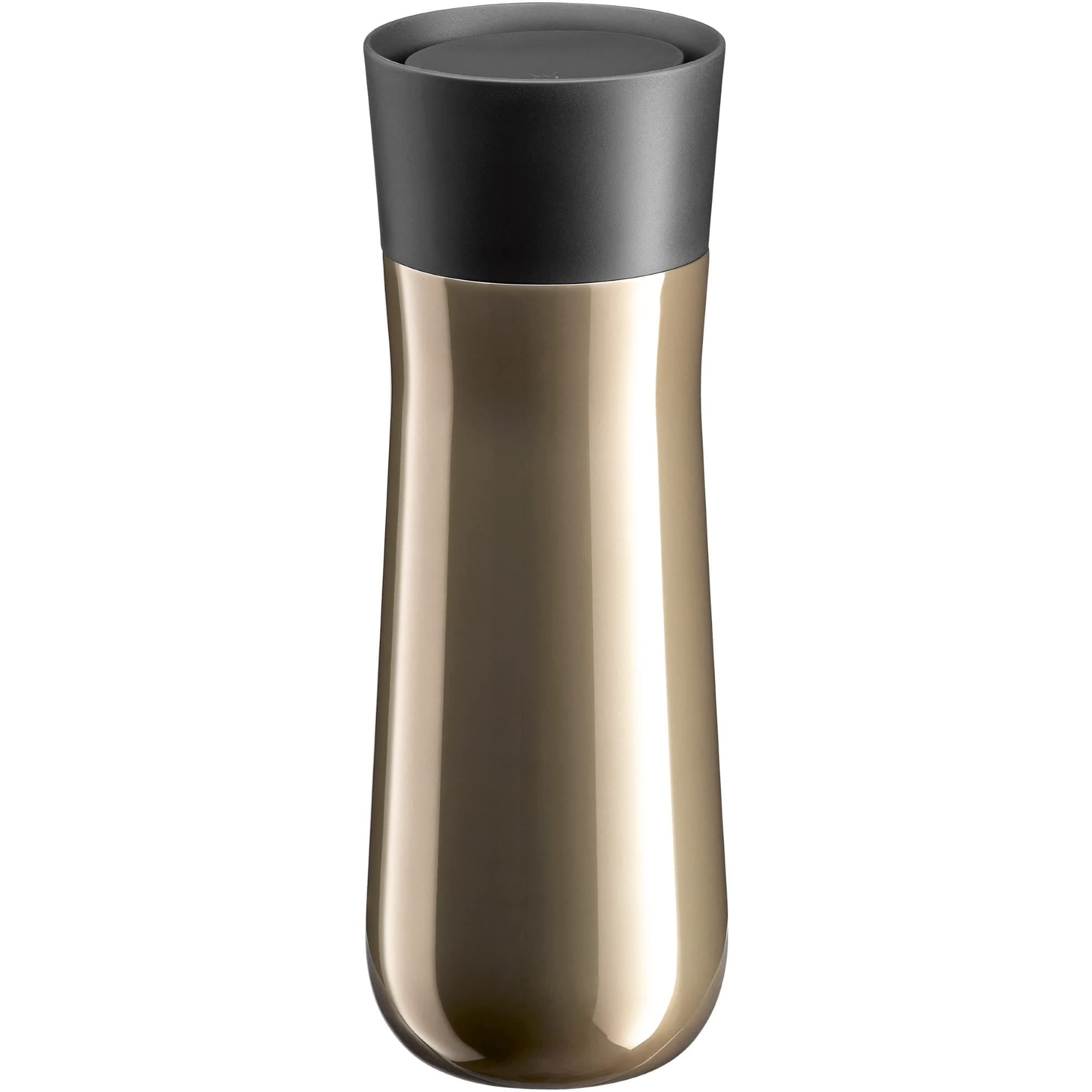 WMF Impulse Termos Bardak, 350 ml, Otomatik Kapaklı, 360° İçim Özellikli, İçecekleri 8 Saat Sıcak ve 12 Saat Soğuk Tutar, Kahverengi