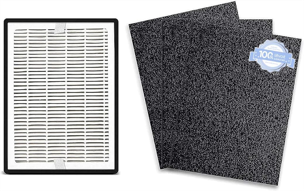 LEVOIT LV-H126 Hava Temizleyici Yedek Filtre, HEPA Filtre, Yüksek Verimli Aktif Karbon Filtre, 3 Ekstra Ön Filtre, LV-H126-RF, Siyah