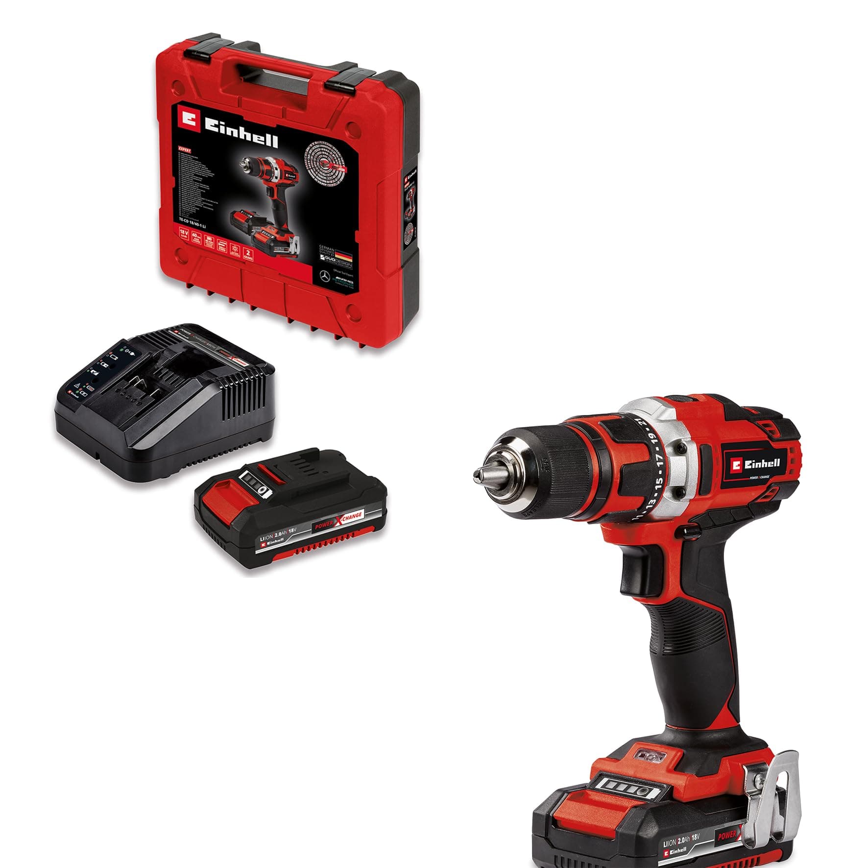 Einhell Akülü Vidalama TE-CD 18/40-1 Li Set 4514228