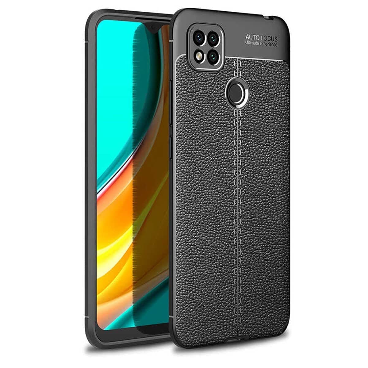 Zore Xioami ile uyumlu Redmi 9C Kılıf Niss Silikon Kapak Siyah