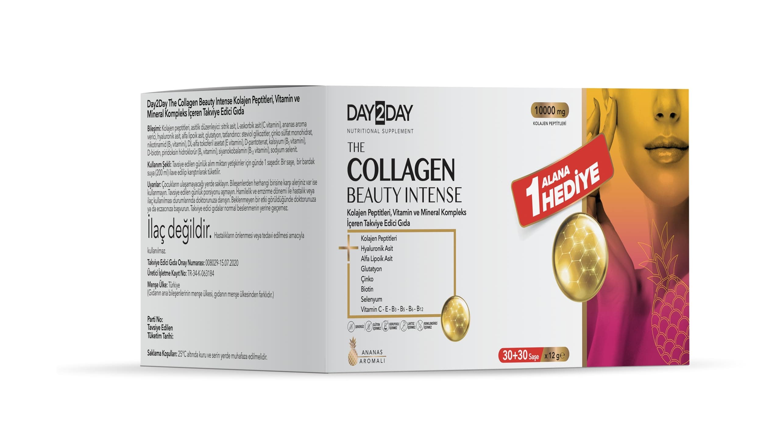 Ocean Day2day The Collagen Beauty Intense Ananaslı 2 Adet