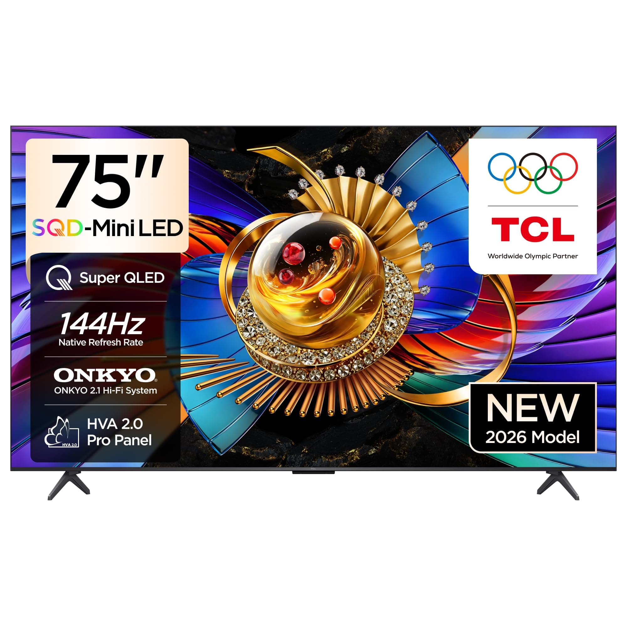 TCL 75 inç Akıllı TV 75Q7D Pro 4K SQD-Mini LED 144Hz ONKYO 2.1CH Google TV